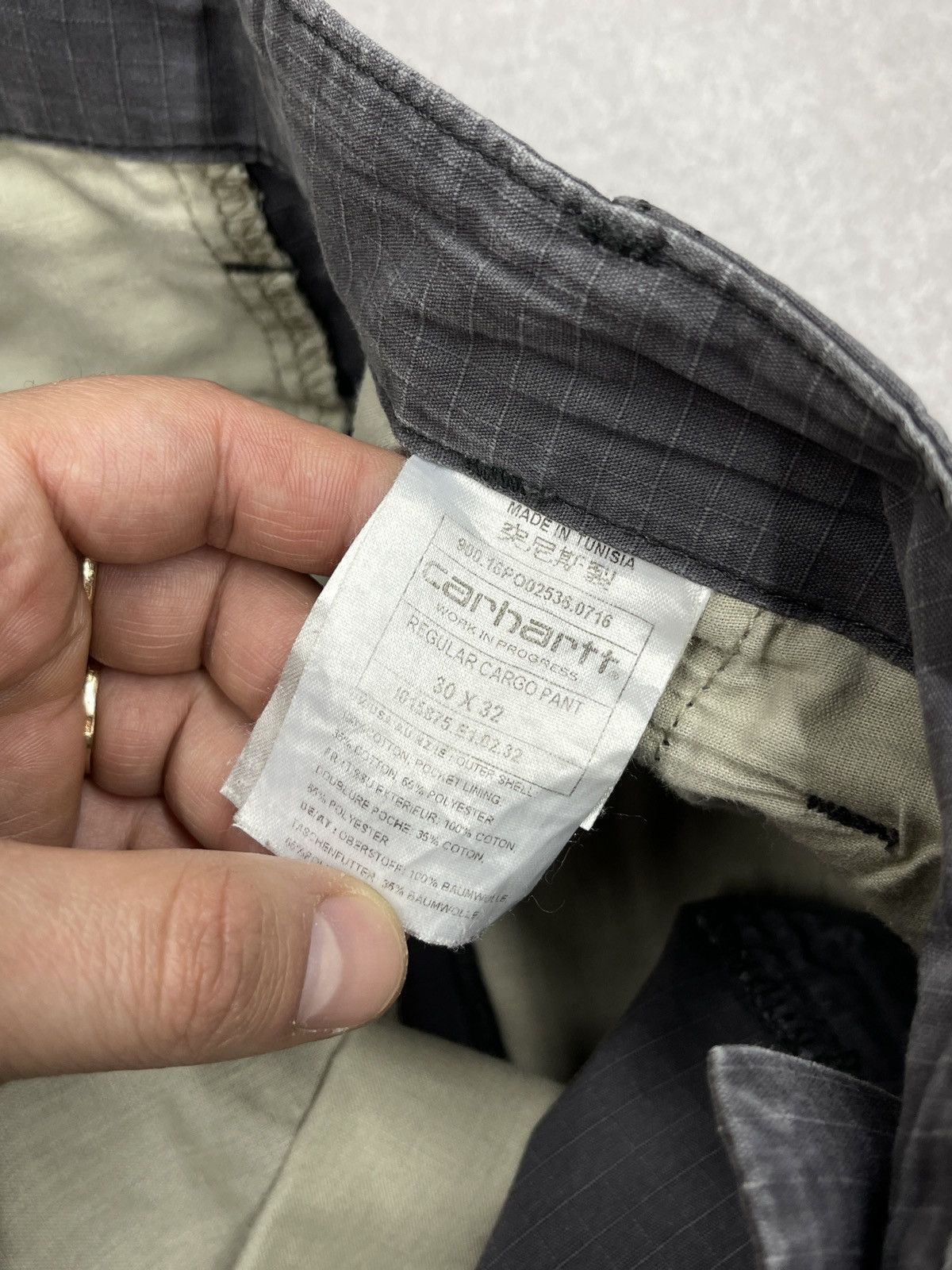 Carhartt Mens Carhartt Regular Cargo Pants Grey Y2K Size US 30 / EU 46 - 16 Thumbnail