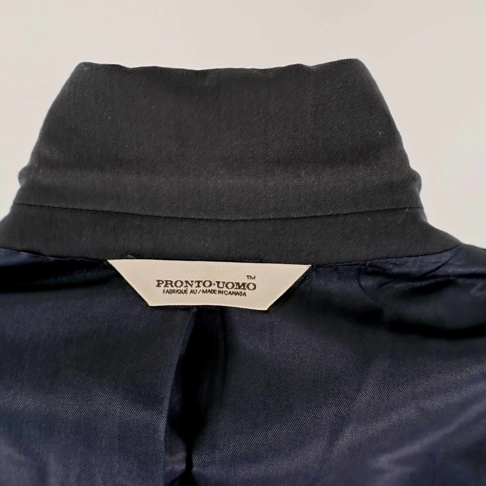 Pronto Uomo Pronto Uomo Comfort Stretch Worsted Wool Black 2 Button Suit Size 48L - 14 Thumbnail