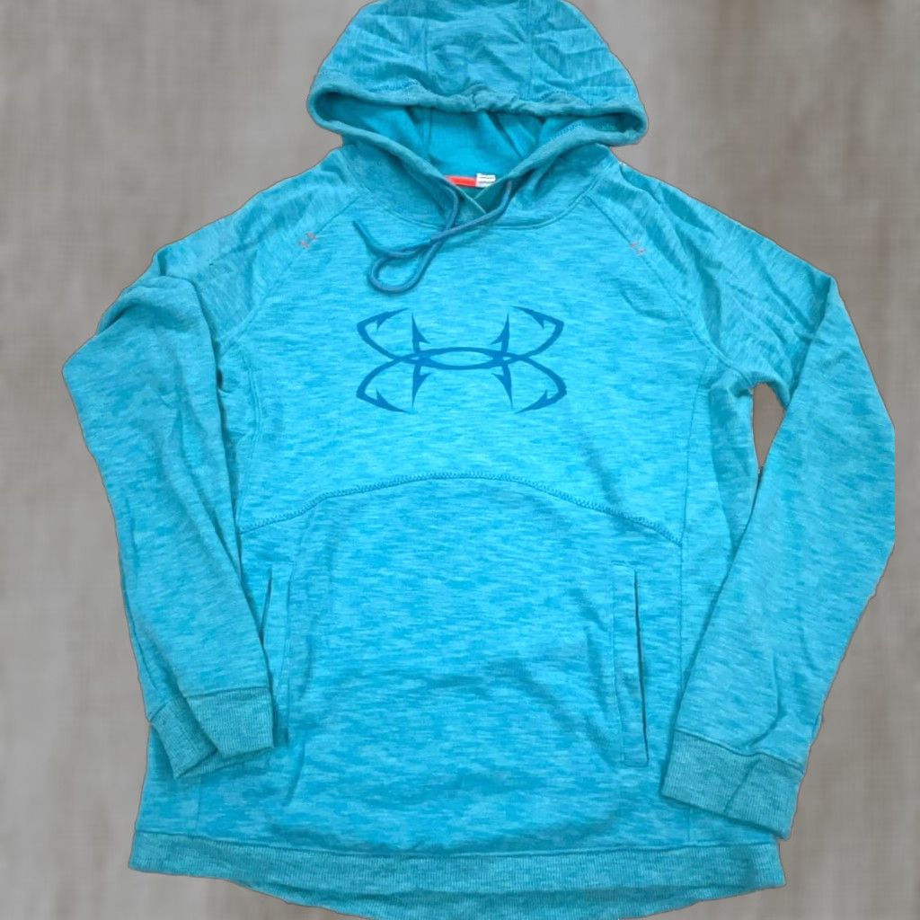 Under Armour Under Armour Hoodie Women Small Blue Sweatshirt Loose Fit Lightweight Thin Size S / US 4 / IT 40 - 1 Thumbnail