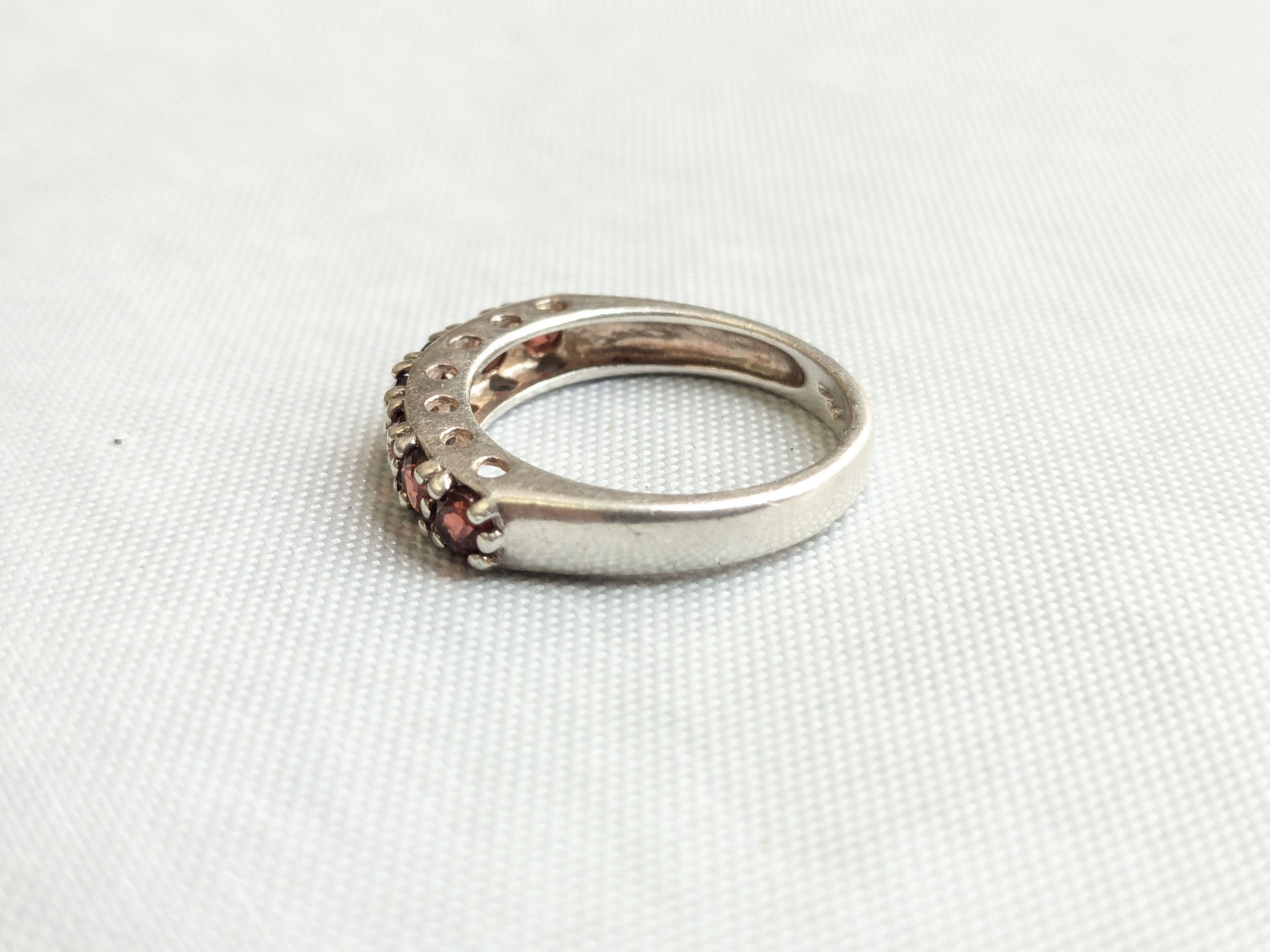 Jewelry Vintage Sterling Silver Ring Blue Garnet 6 Size ONE SIZE - 2 Thumbnail