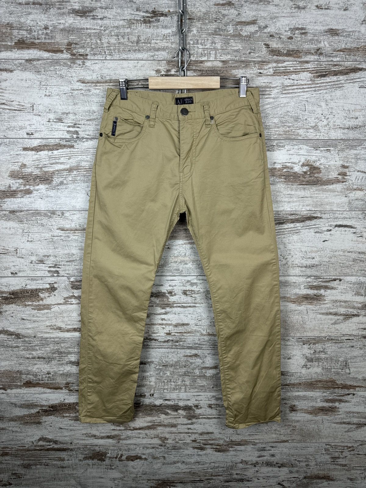 Armani Mens Armani jeans luxury pants metal logo chinos size 30 Size US 30 / EU 46 - 2 Thumbnail