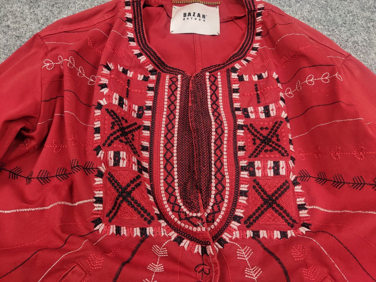 Bazar 14 Bazar Deluxe Design embroidered logo Red Light Long Jacket Size M / US 6-8 / IT 42-44 - 9 Thumbnail