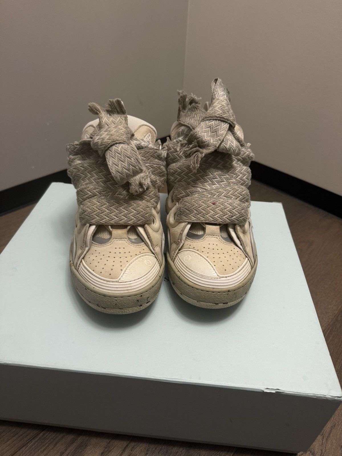 Lanvin Lanvin Curb Beige/Grey Size US 7 / EU 40 - 2 Thumbnail