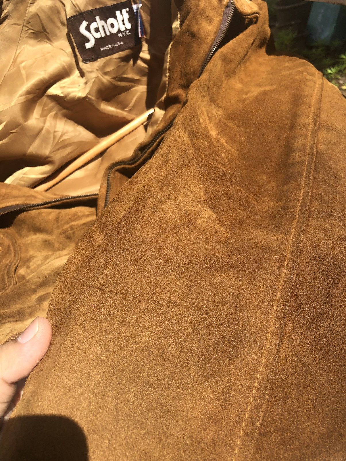 Schott Vintage Schott suede Leather jacket Size US M / EU 48-50 / 2 - 9 Thumbnail