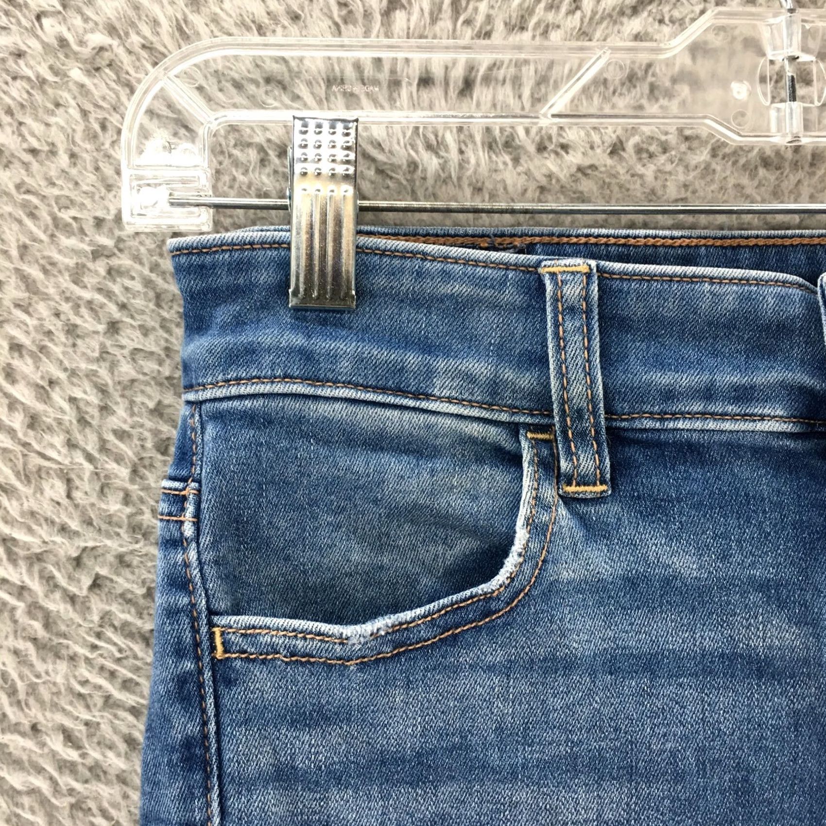 American Eagle Outfitters American Eagle Outfitters Jegging Jeans Womens 2S Blue Denim Zip Regular Inseam 27 in Classic Stretch Hi-Rise Next Level Size 26" / US 2 / IT 38 - 3 Thumbnail