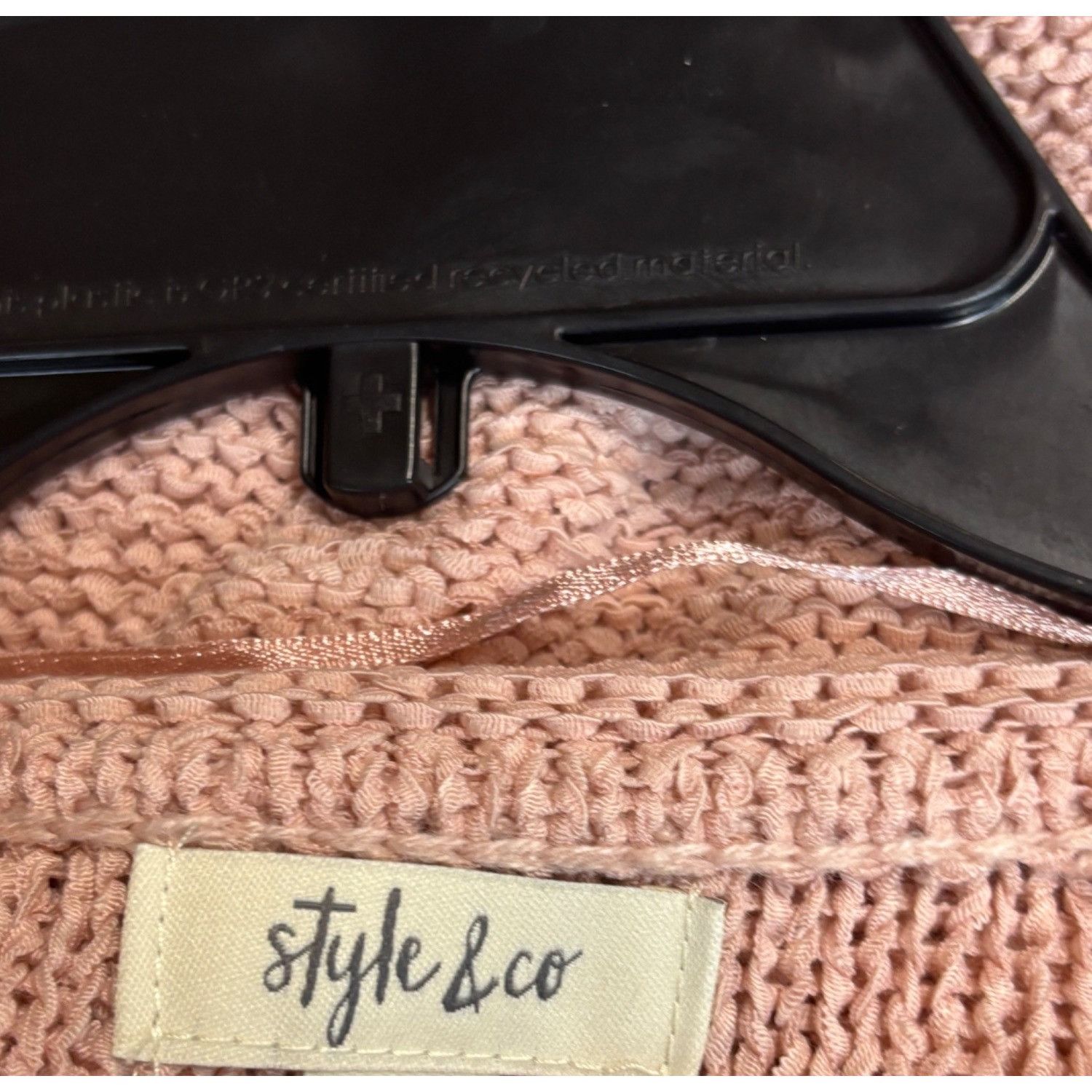 Other Style & Co Acrylic/Nylon Knit Sweater, Hibiscus/ French Tuli Size XL / US 12-14 / IT 48-50 - 6 Thumbnail