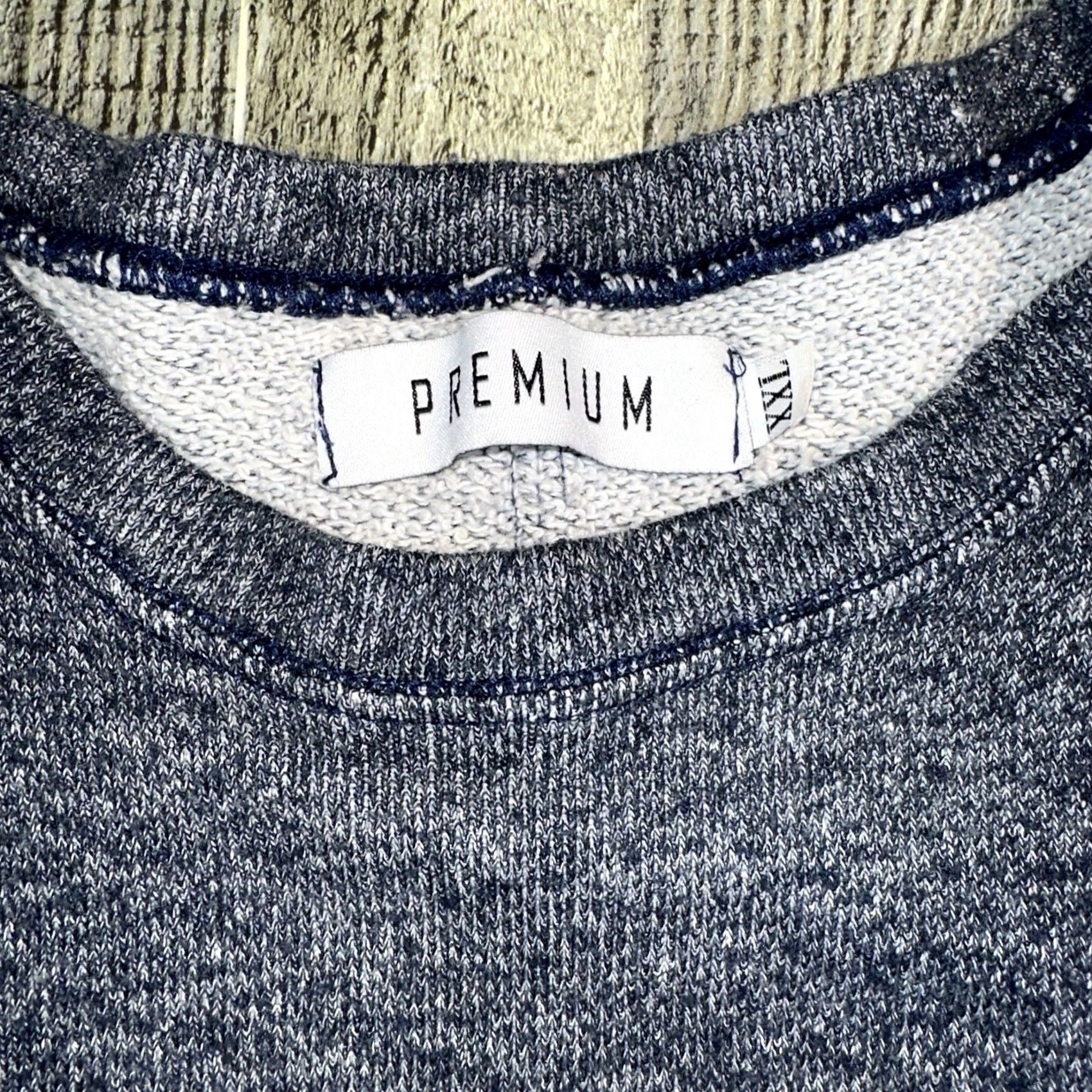 Vintage premium XXL blue cut off sleeve sweatshirt Men 2XL Pullover Hoodie Sweatshirt Size US XXL / EU 58 / 5 - 2 Thumbnail
