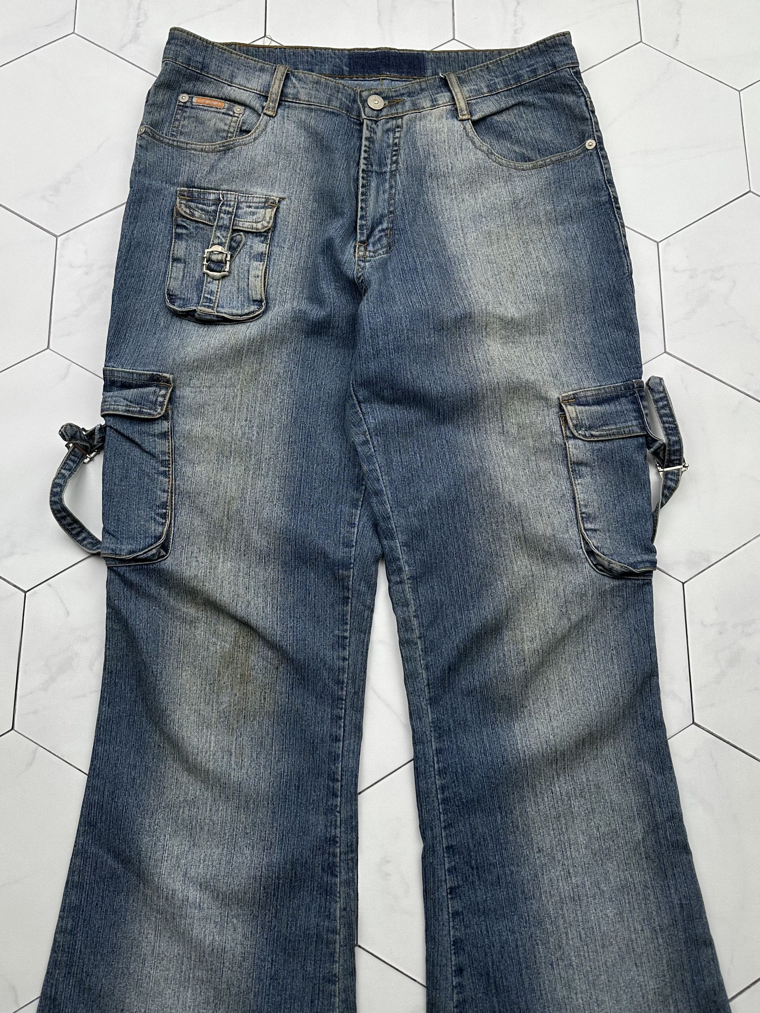 Japanese Brand Vintage Bondage Flare Jeans (B398)E2 Size US 32 / EU 48 - 2 Thumbnail
