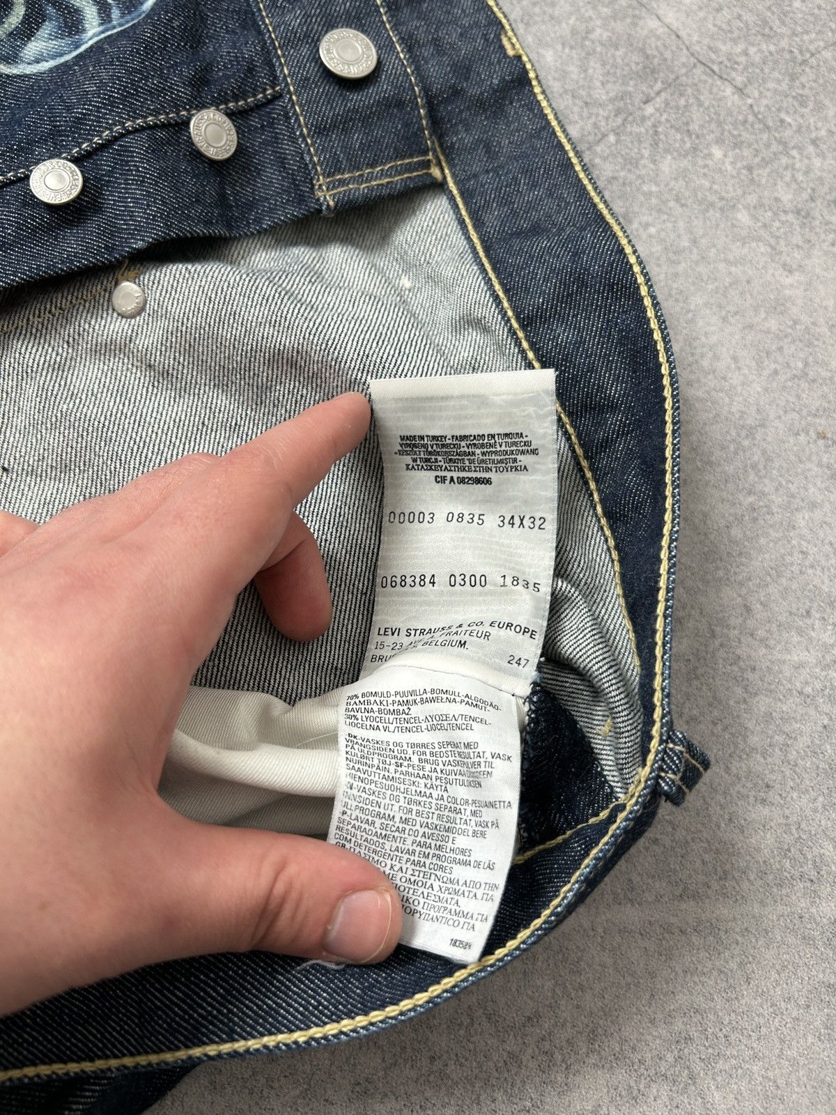 Levi's Levis engineered x hand made custom jeans mens blue Size US 34 / EU 50 - 8 Thumbnail