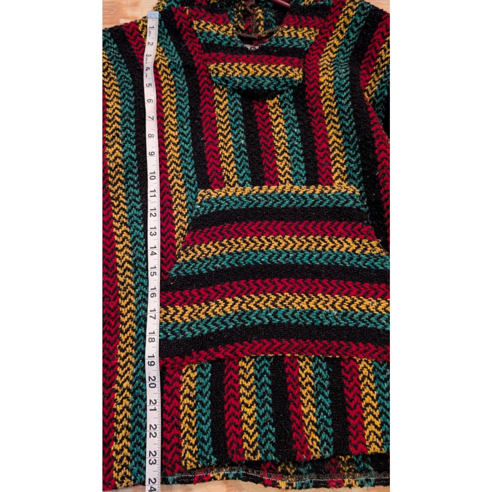 Baja Joe VTG Baja Joe Multi Color Striped Mexican Poncho Hoodie Small Size US S / EU 44-46 / 1 - 3 Thumbnail