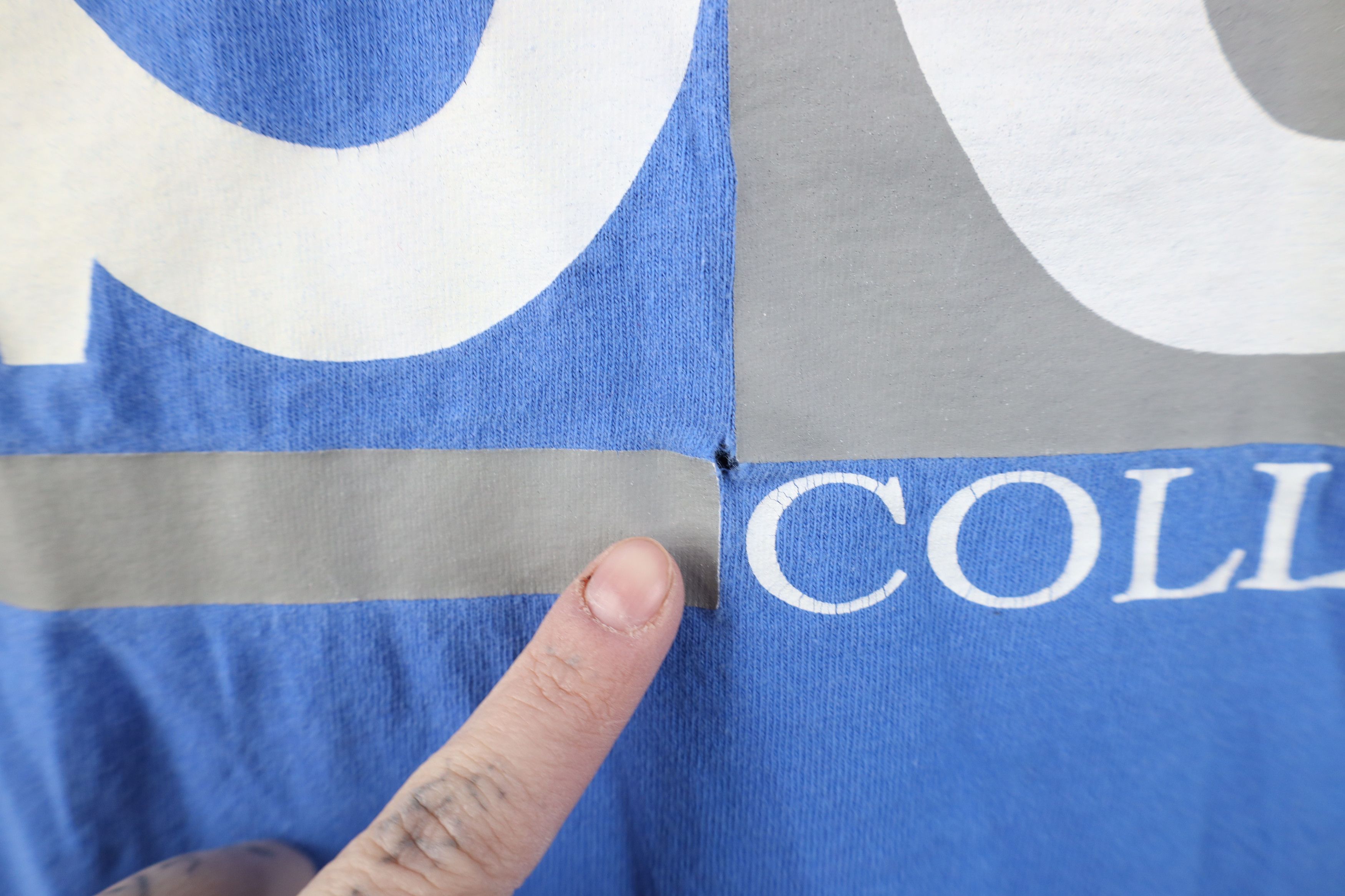 Vintage Vintage 90s Spell Spelman College T-Shirt Blue Cotton USA Size US XXL / EU 58 / 5 - 5 Thumbnail