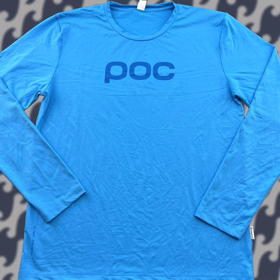 Vintage POC Trail Jersey Mens XL Blue Running Base Layer Shirt Long Sleeves Shirt Size US XL / EU 56 / 4 - 1 Thumbnail