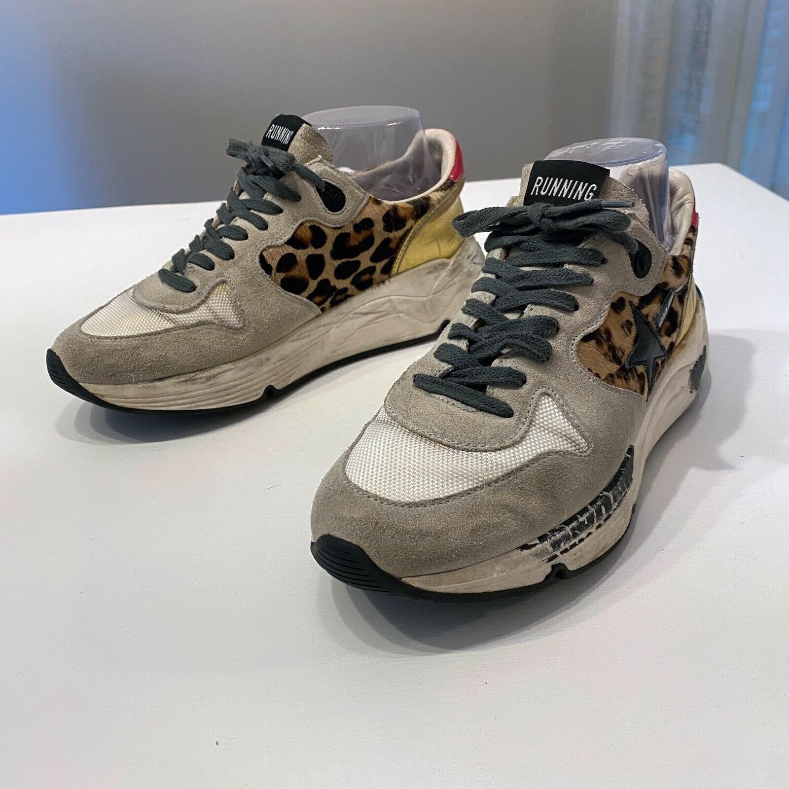Golden Goose Golden Goose Leopard Calf Sneakers EU Size 38 US Size 7 7.5 Size US 7 / IT 37 - 1 Thumbnail