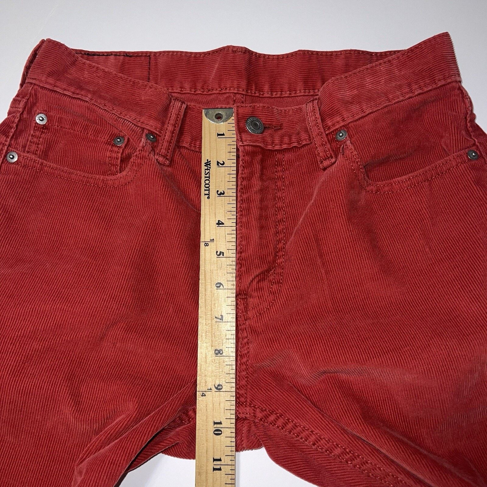Levi's Levi’s 514 Corduroy Red Jeans Pants 30 x 32 White Tab Size US 30 / EU 46 - 10 Thumbnail