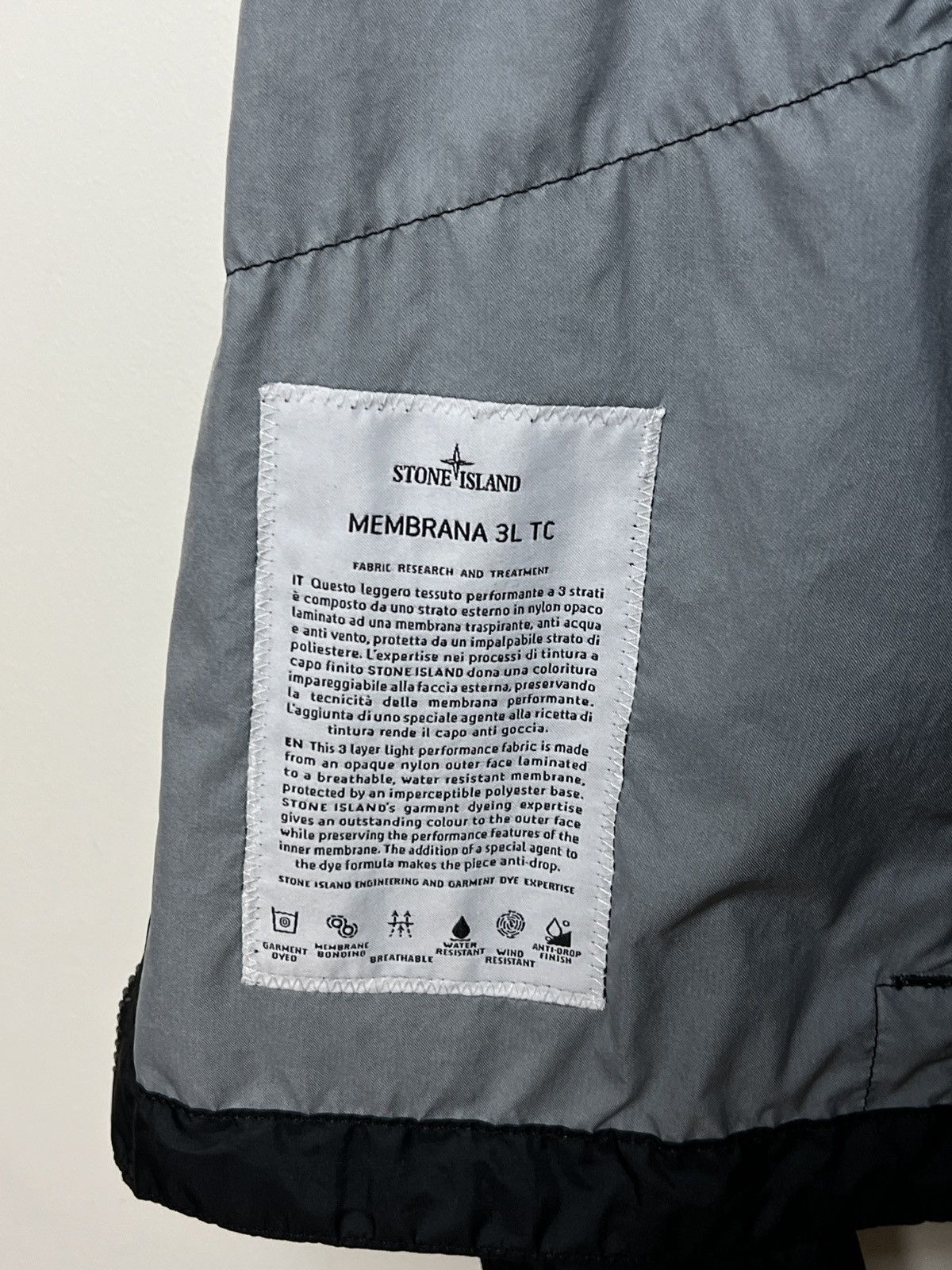 Stone Island stone island 3l tc membrane multipocket light jacket Size US L / EU 52-54 / 3 - 13 Thumbnail