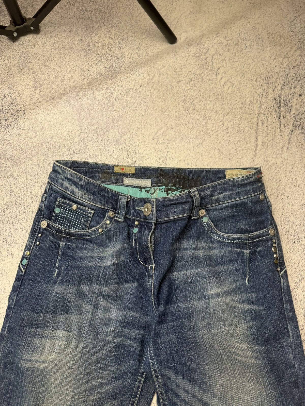 Japanese Brand Vintage Women’s Flared Jeans Y2K Japanese Size 28" / US 6 / IT 42 - 9 Thumbnail
