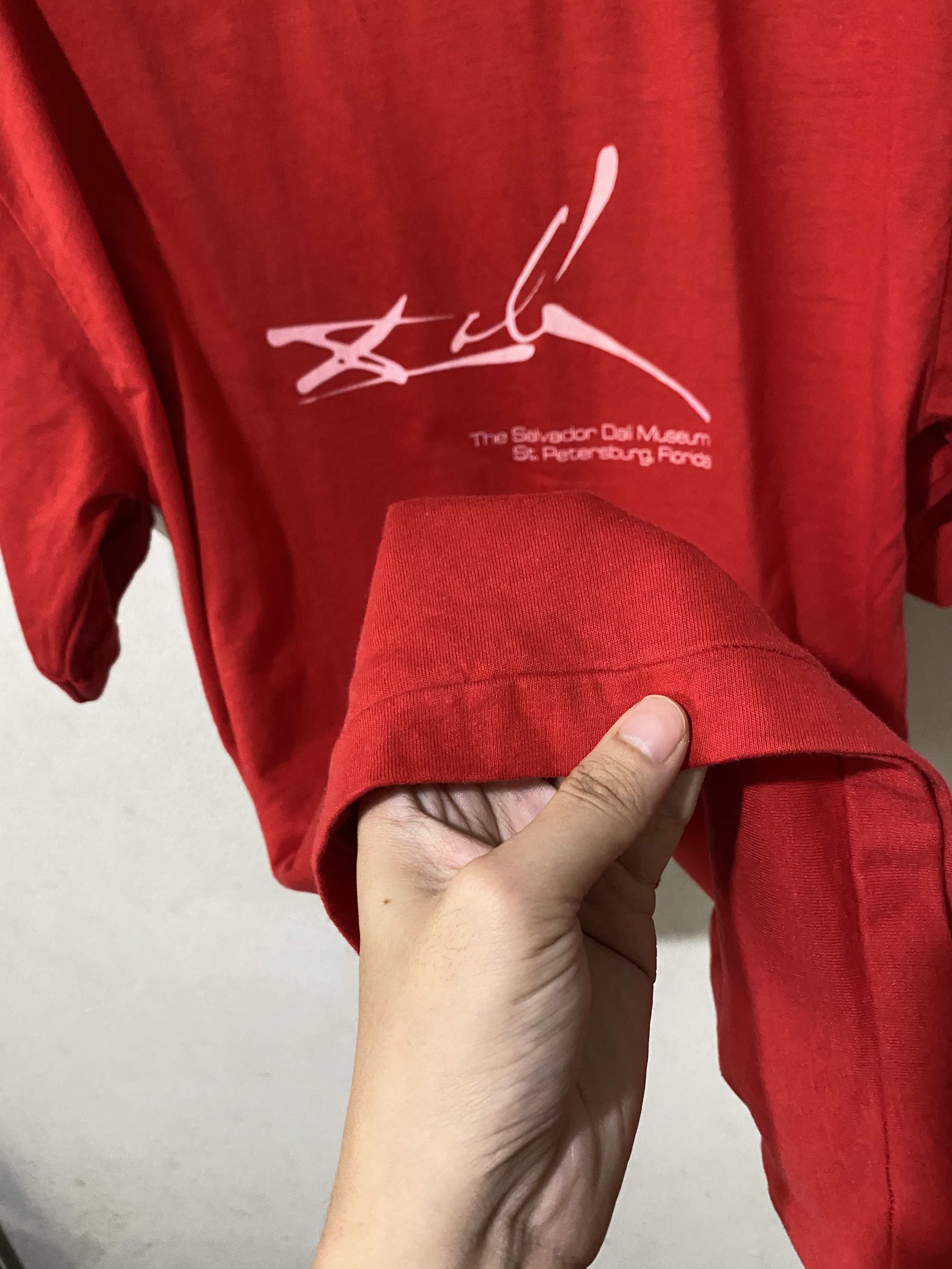 Vintage Vintage 90s Salvador Dali Signature Ringer Tee Size US M / EU 48-50 / 2 - 4 Thumbnail