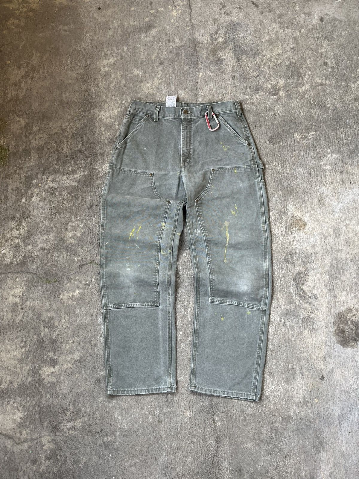 Carhartt Carhartt Double Knee B136 Moss Green Dungaree Fit Size US 32 / EU 48 - 1 Thumbnail