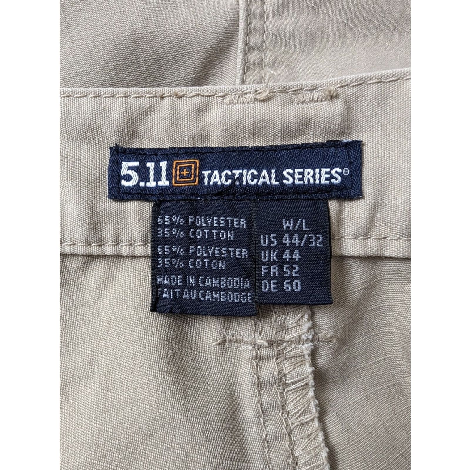 Vintage 5.11 Tactical Pants Mens 44x32 Beige Cargo Survivalist Ripstop Workwear Cargo Pants Mens 44x32 Beige Mens Size US 44 / EU 60 - 3 Thumbnail