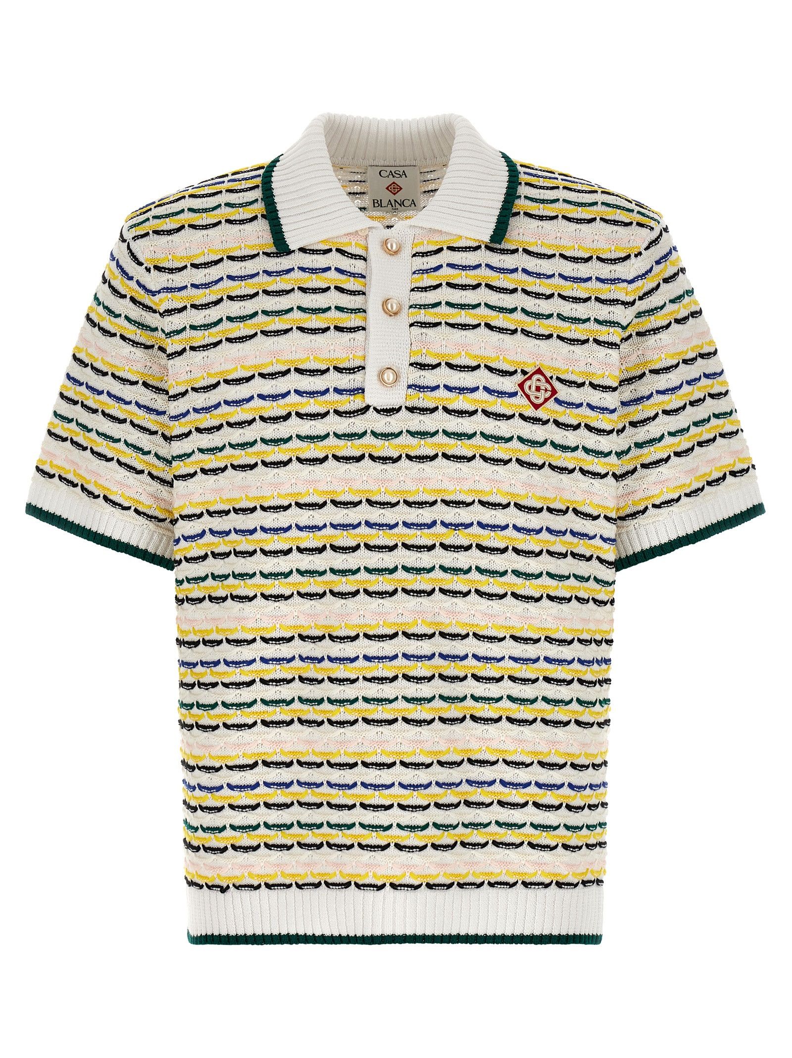 Casablanca 'Tuck Stitch' polo shirt Size US M / EU 48-50 / 2 - 1 Thumbnail