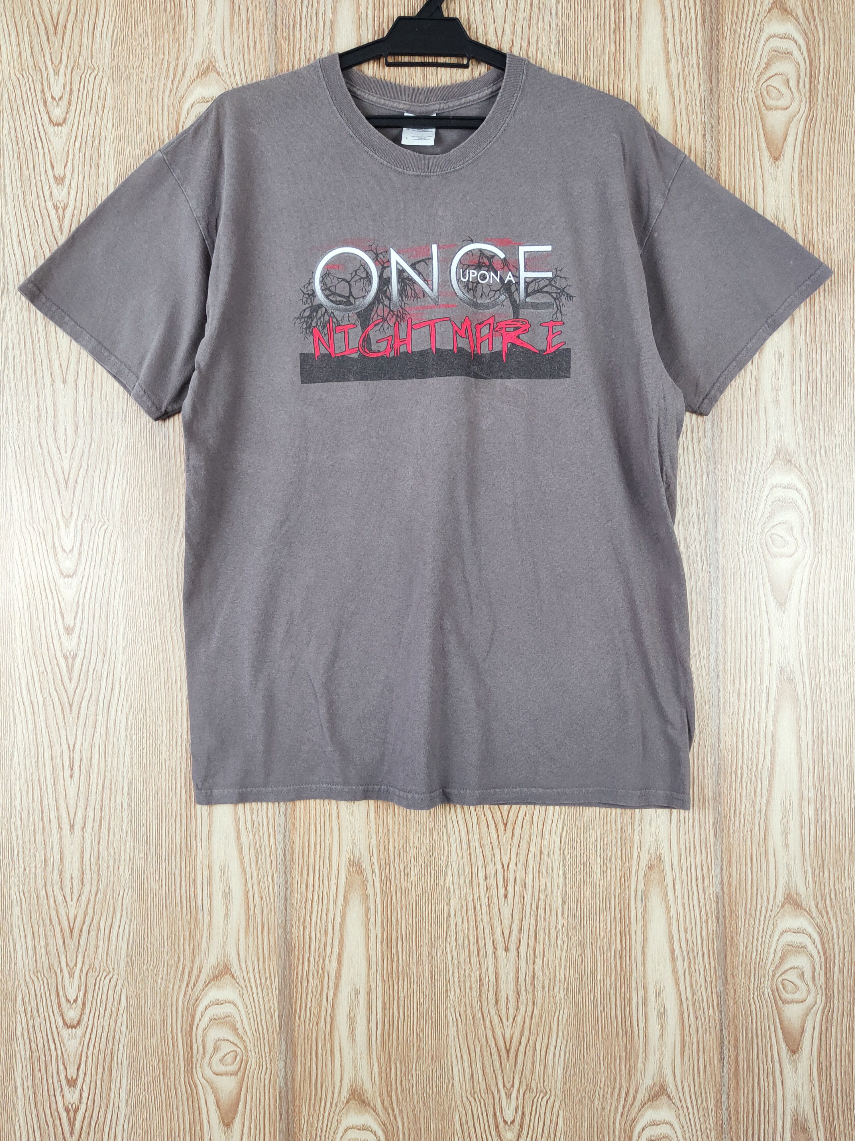 Band Tees Once Upon A Nighmare Brown Short Sleeve T-shirts #W184 Size US L / EU 52-54 / 3 - 1 Thumbnail