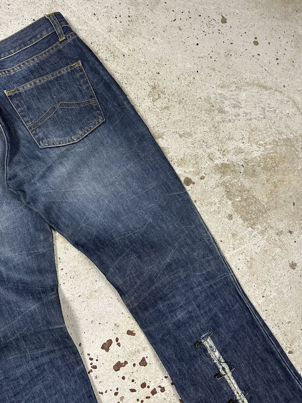 If Six Was Nine × Japanese Brand × Le Grande Bleu (L.G.B.) Vintage Y2K Reworked Flare Boot Cut Distressed Jeans Japan Size US 30 / EU 46 - 9 Thumbnail