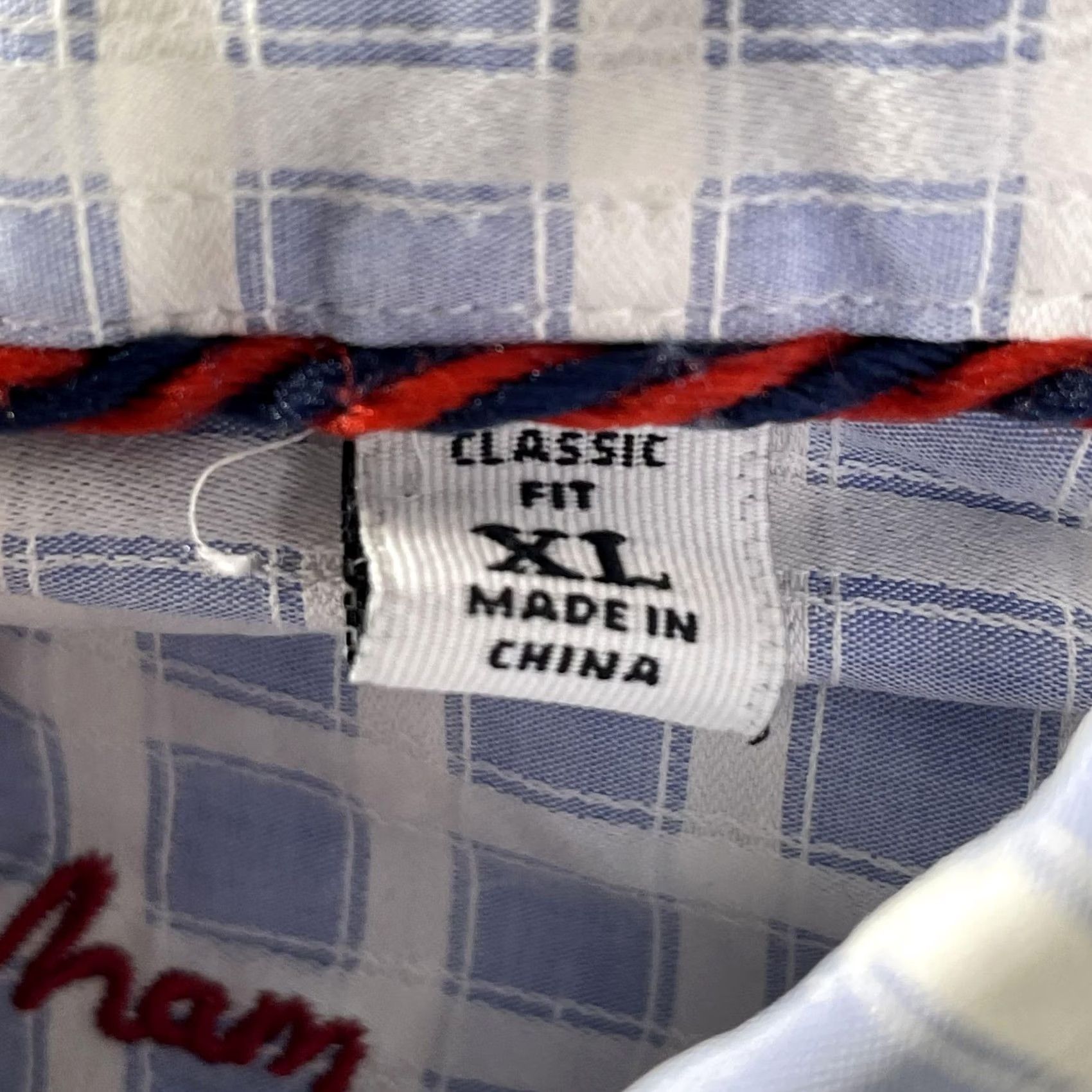 Robert Graham VINTAGE? No. Robert Graham Shirt Mens XL Blue White Check Long Sleeve Button Classic Fit Size US XL / EU 56 / 4 - 5 Thumbnail