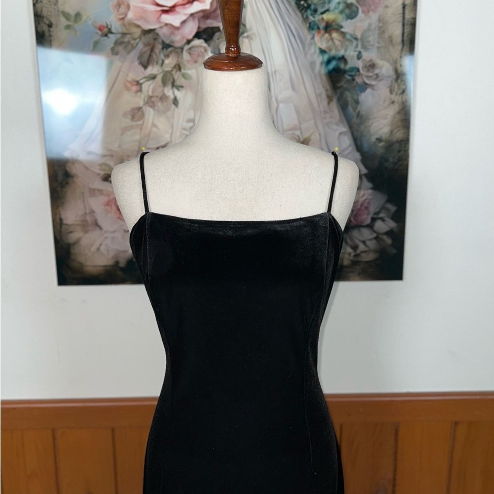 Other Elegant Dressbarn Black Velvet Gown! Size XL / US 12-14 / IT 48-50 - 3 Thumbnail