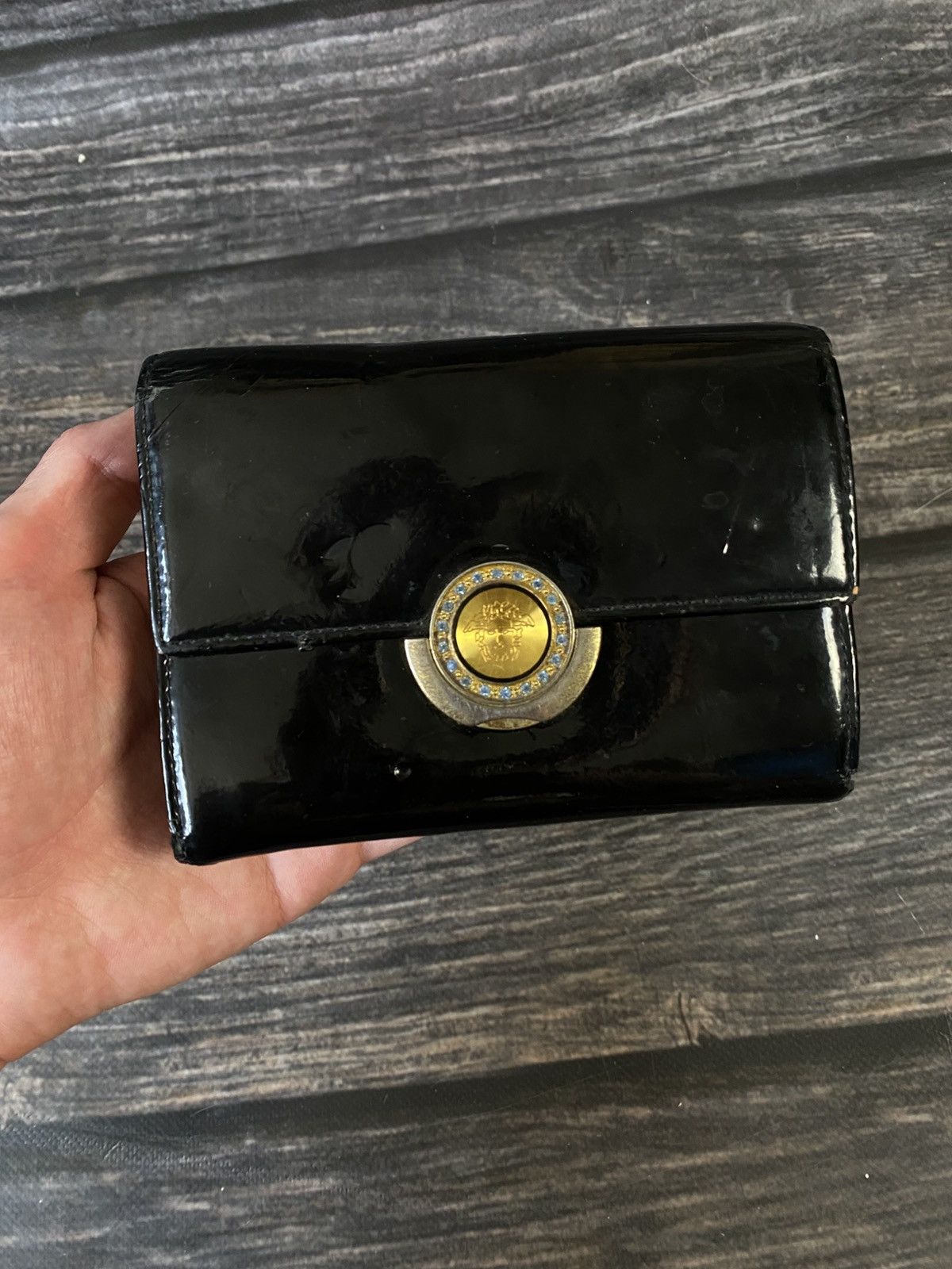 Versace Versace Medusa Leather Vintage Wallet Size ONE SIZE - 2 Thumbnail