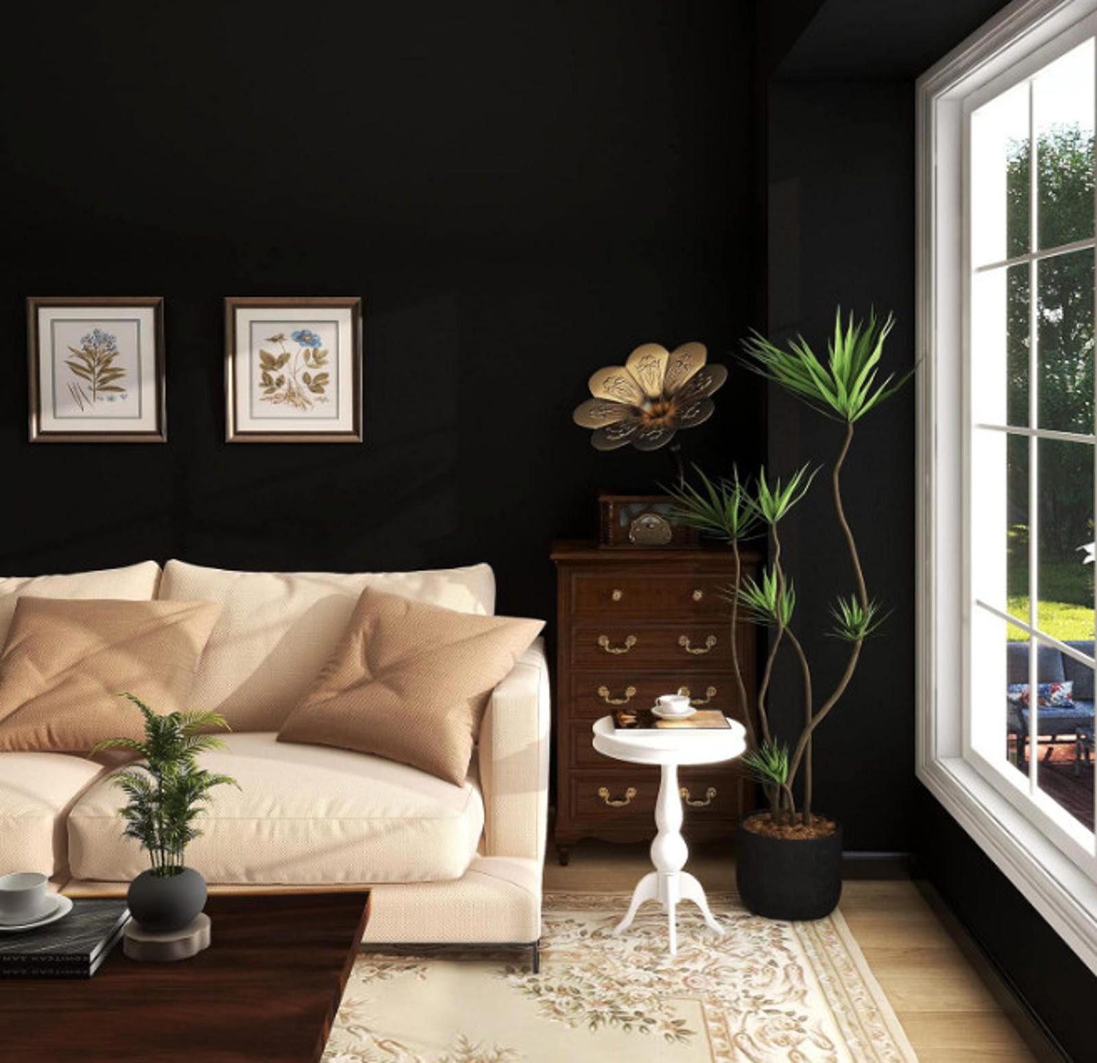 The Unbranded Brand Peel and Stick Black Matte Wallpaper Removable Matte Size ONE SIZE - 1 Thumbnail