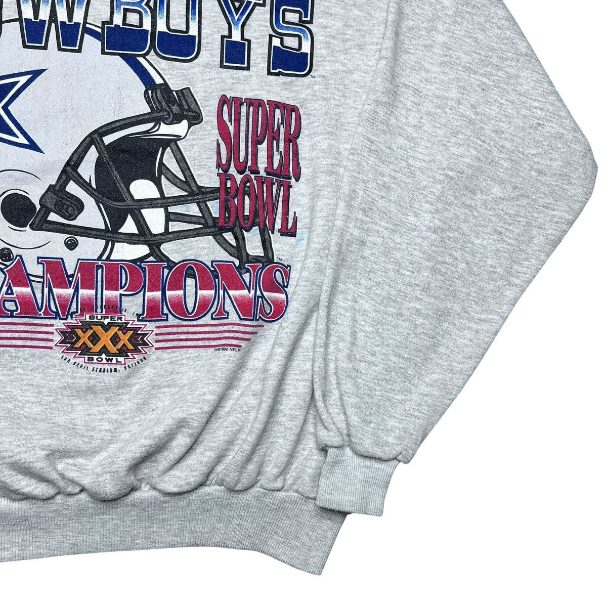 NFL Vtg 1996 NFL Dallas Cowboys Super Bowl Champions Sweatshirt Size US XL / EU 56 / 4 - 18 Thumbnail