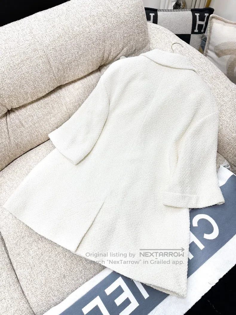 Chanel Chanel 22S popular white soft tweed four-pocket silhouette Size XS / US 0-2 / IT 36-38 - 4 Thumbnail