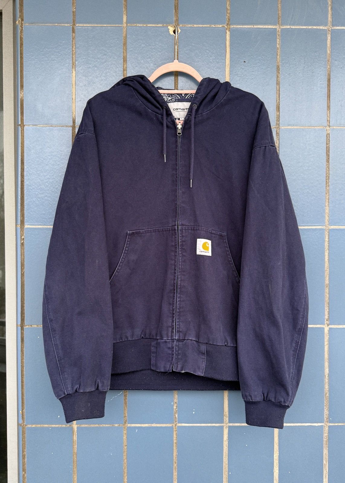Carhartt Carhartt blue reversible OG Bandana Active hooded Jacket Size US L / EU 52-54 / 3 - 1 Thumbnail