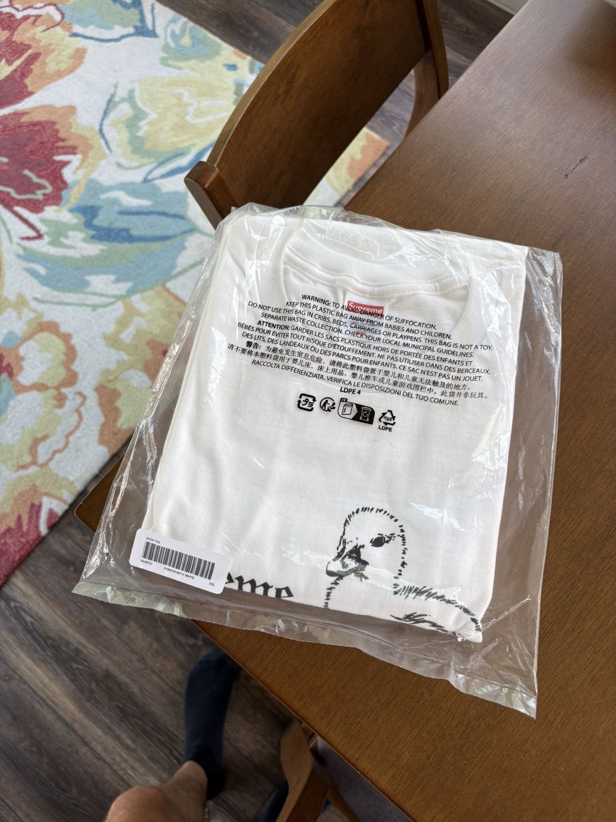 Supreme Supreme Duck Tee SS26 White Size US XXL / EU 58 / 5 - 2 Thumbnail