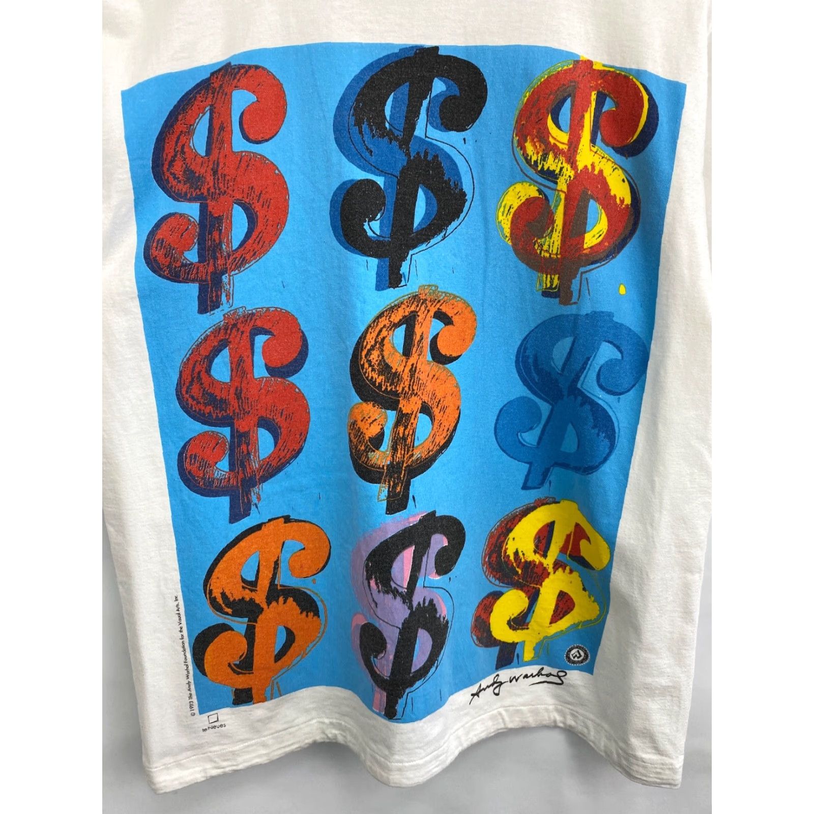 Vintage Vintage Andy Warhol Dollars Pop Art T-Shirt Mens S White Nike? Size US S / EU 44-46 / 1 - 4 Thumbnail