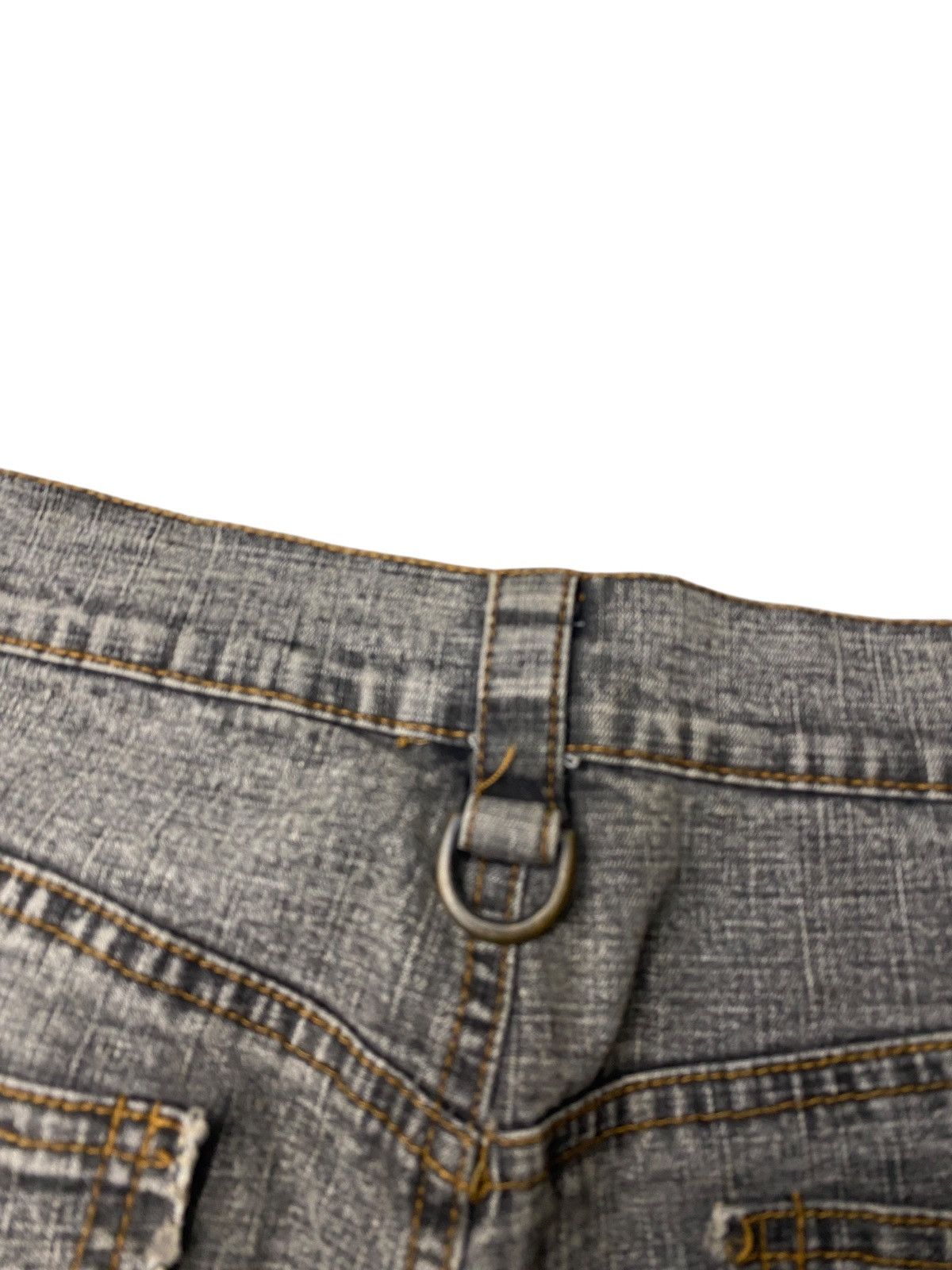 If Six Was Nine 2000's Japanese Floral Flared Seawashed Bootcut Jeans Size US 27 - 8 Thumbnail