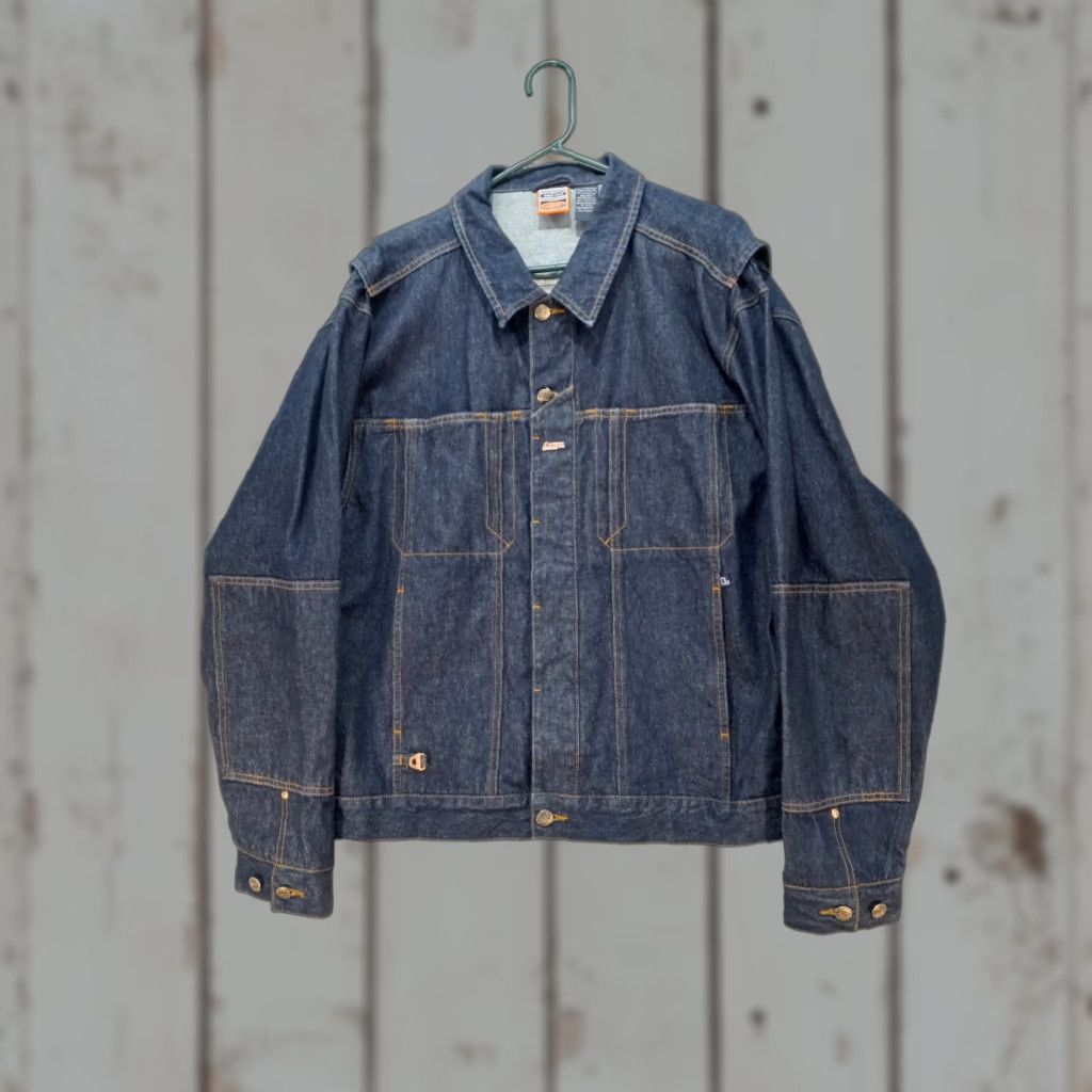 Lugz VINTAGE Lugz Denim Jacket Men’s 2XL Jeans Blue Casual 90s Big & Tall Jacket Size US 39 - 1 Thumbnail