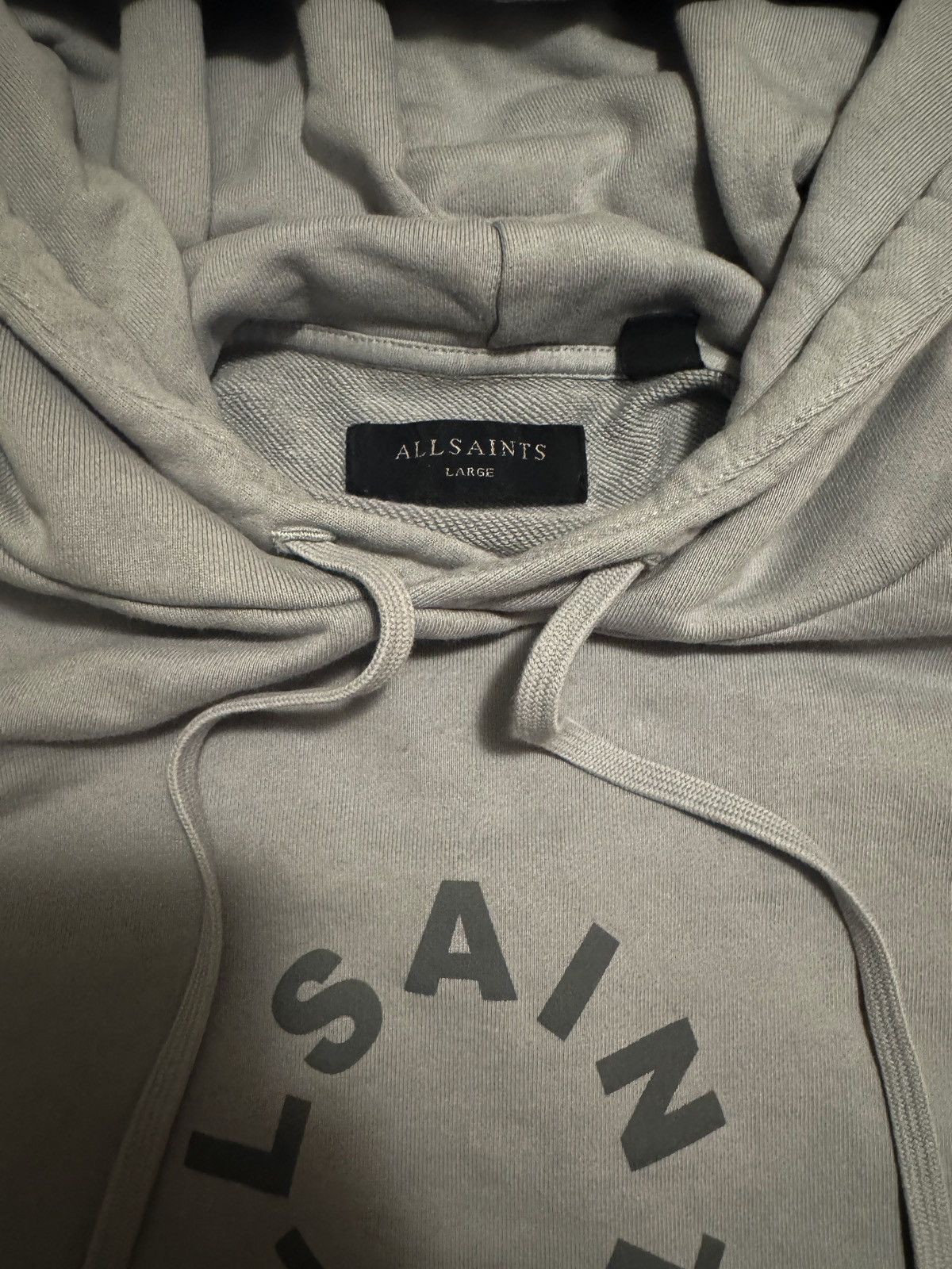 Allsaints AllSaints Light Blue Hoodie Size US L / EU 52-54 / 3 - 3 Thumbnail