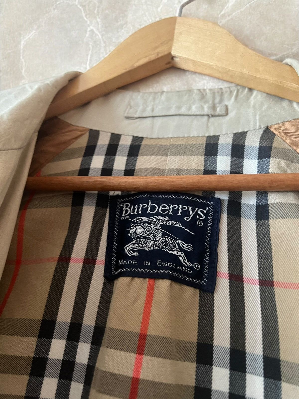 Burberry × Burberry Prorsum × Vintage BURBERRY'S PRORSUM Vintage 90s Nova Check Trench coat Cloak Size US S / EU 44-46 / 1 - 4 Thumbnail