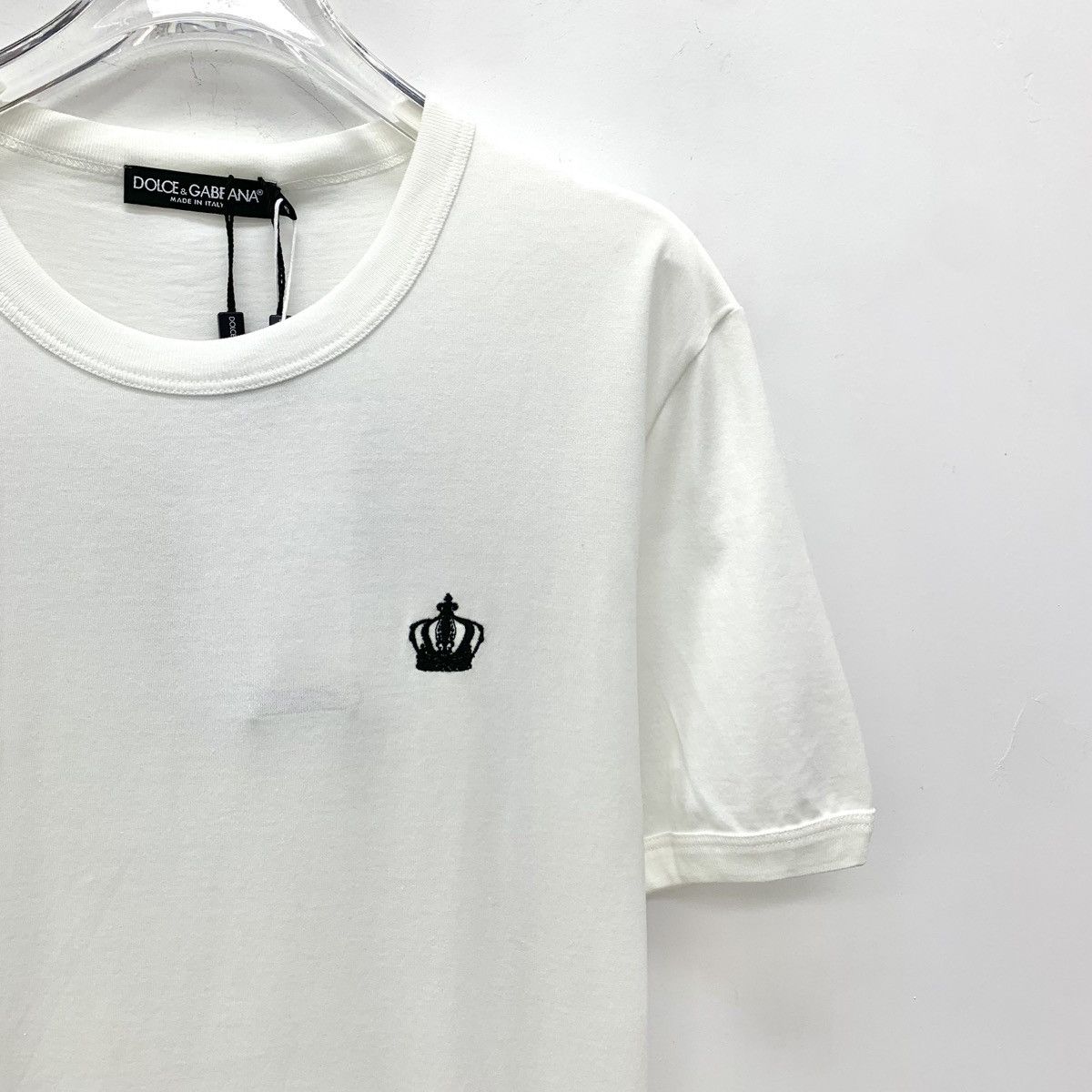 Dolce & Gabbana Dolce & Gabbana White Crown Embroidered T-shirt K26WX Size US S / EU 44-46 / 1 - 3 Thumbnail
