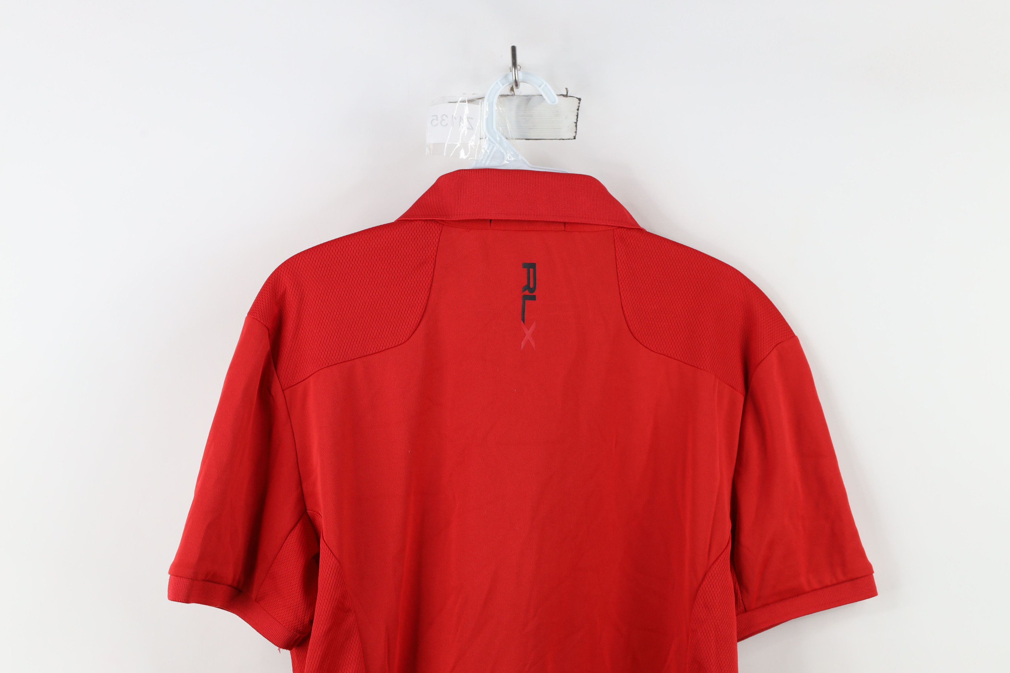 Ralph Lauren × Vintage Ralph Lauren RLX Spell Out Knit Tech Golfing Polo Shirt Size US M / EU 48-50 / 2 - 13 Thumbnail