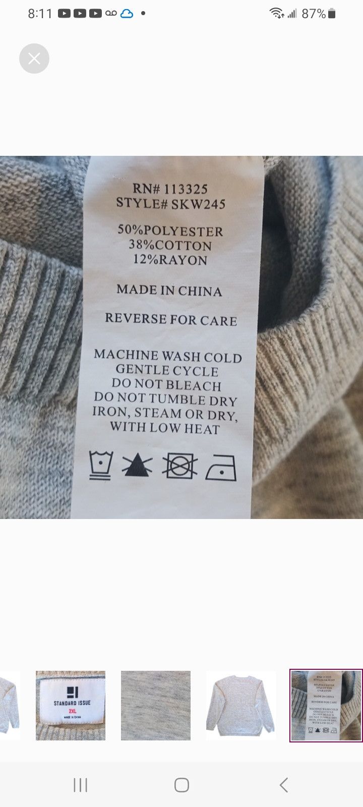 Standard Issue Standard Issue Crew Neck Sweater Size US XXL / EU 58 / 5 - 4 Thumbnail