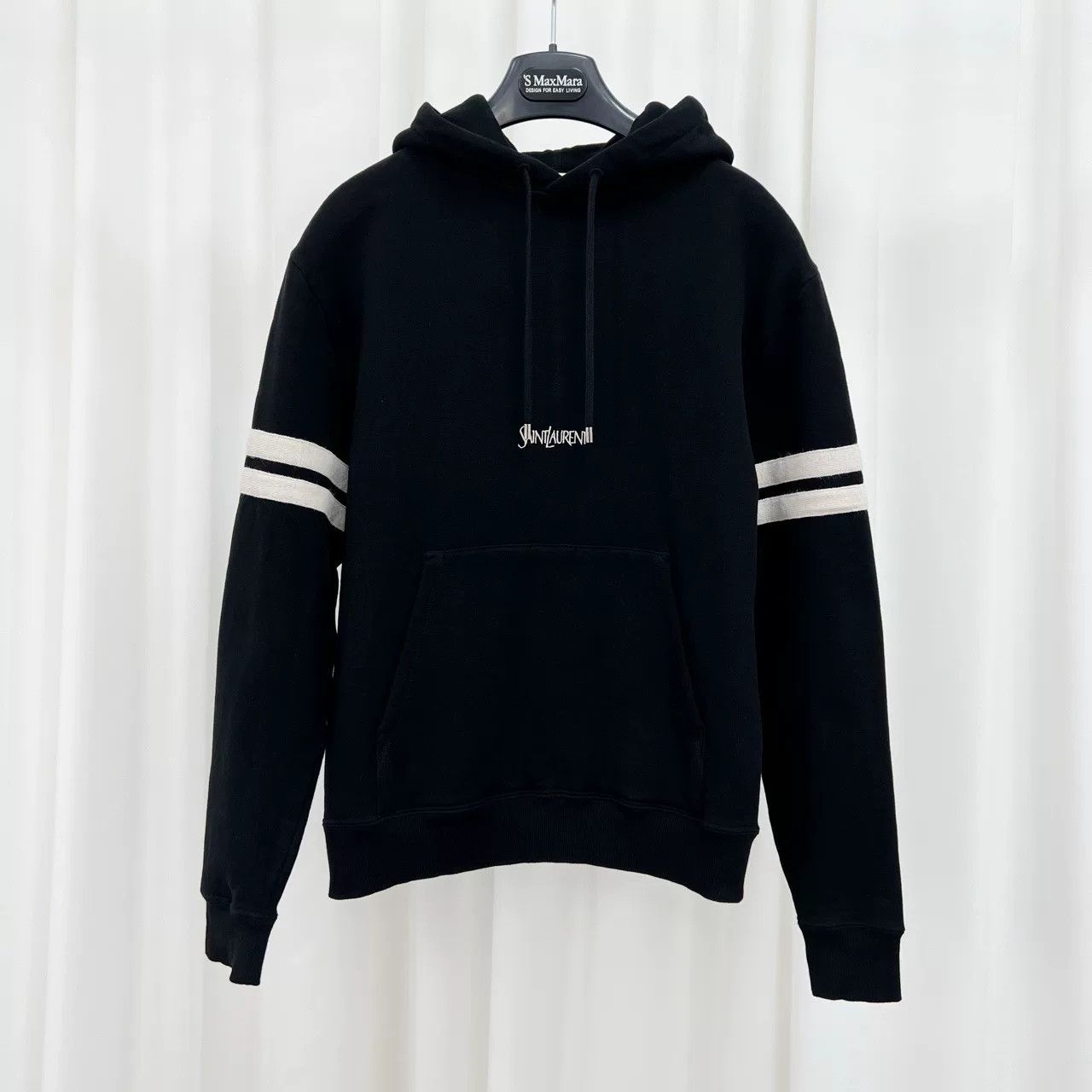 Saint Laurent Paris Saint Laurent Embroidered Logo Hoodie Size XS / US 0-2 / IT 36-38 - 1 Thumbnail