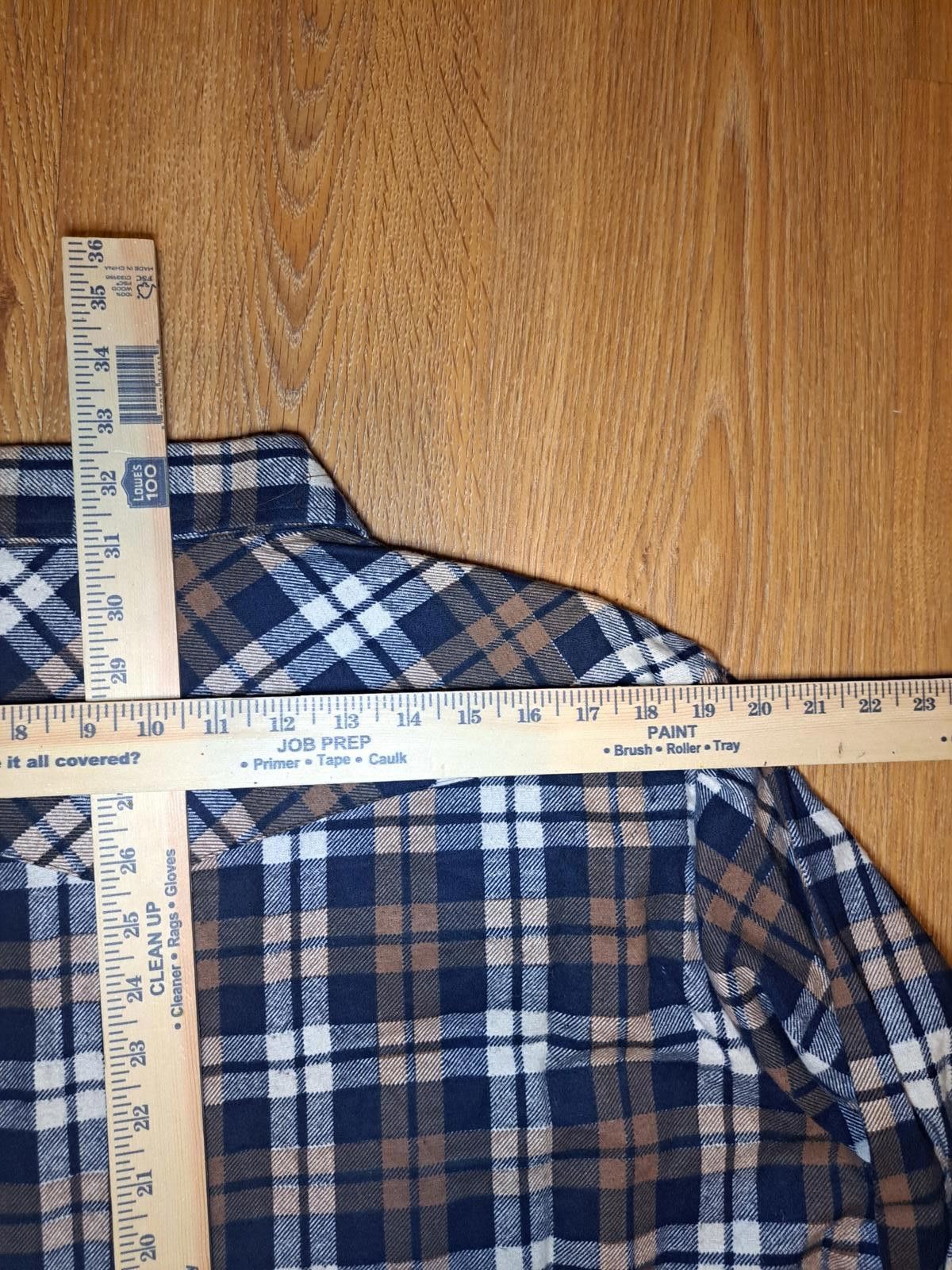 Wrangler NEW Wrangler Pearl Snap Flannel Shirt Mens 1XL Brown Plaid Size US M / EU 48-50 / 2 - 11 Thumbnail