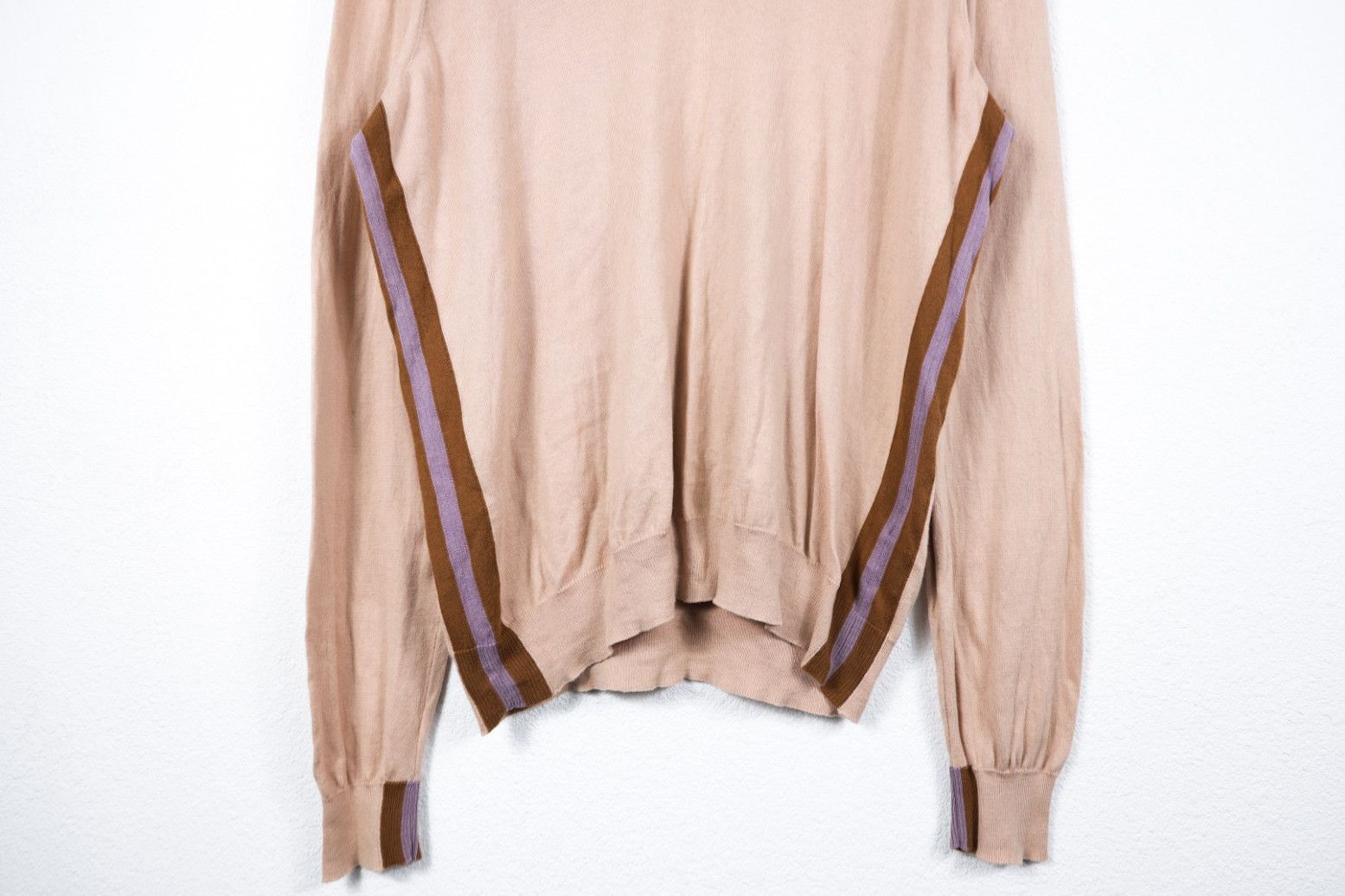 Paul Smith Paul Smith Made in Italy Pink V-neck Sweater Jumper L Size US L / EU 52-54 / 3 - 3 Thumbnail