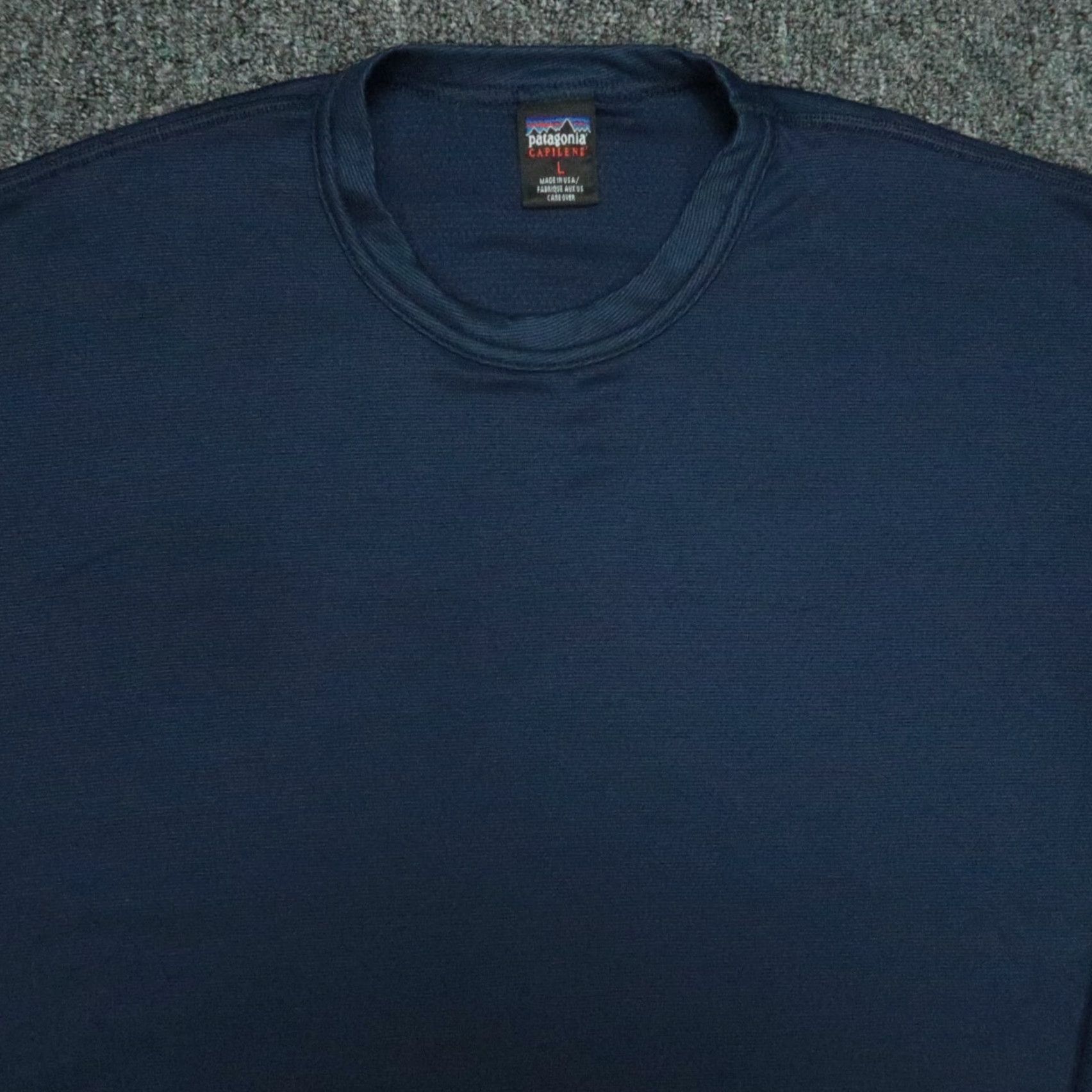 Patagonia VINTAGE Patagonia Pullover Mens Large Blue Capilene Baselayer Crew USA Size US L / EU 52-54 / 3 - 2 Thumbnail