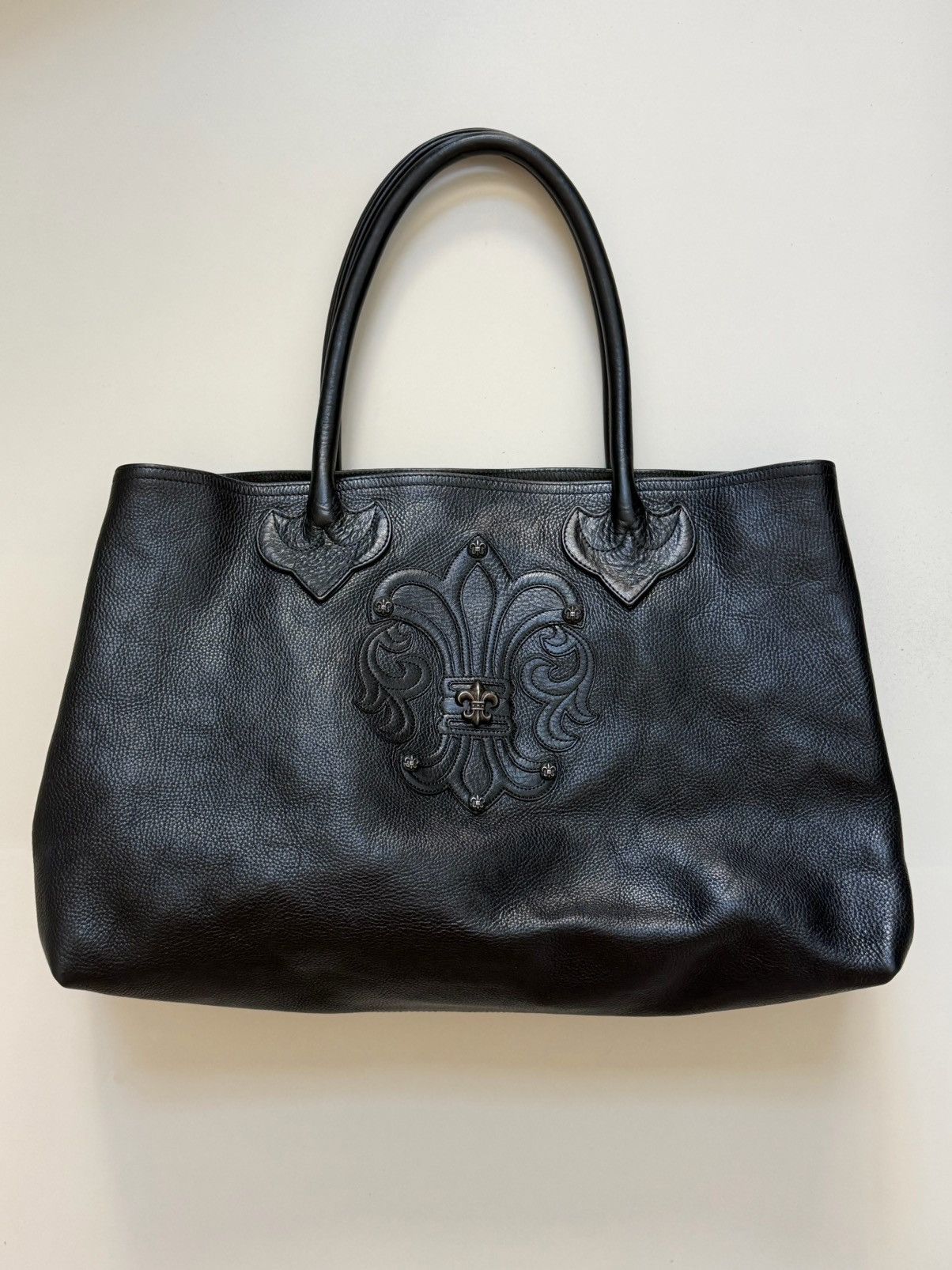 Chrome Hearts Chrome Hearts Black Fleur Patch Tote Bag Size ONE SIZE - 5 Thumbnail