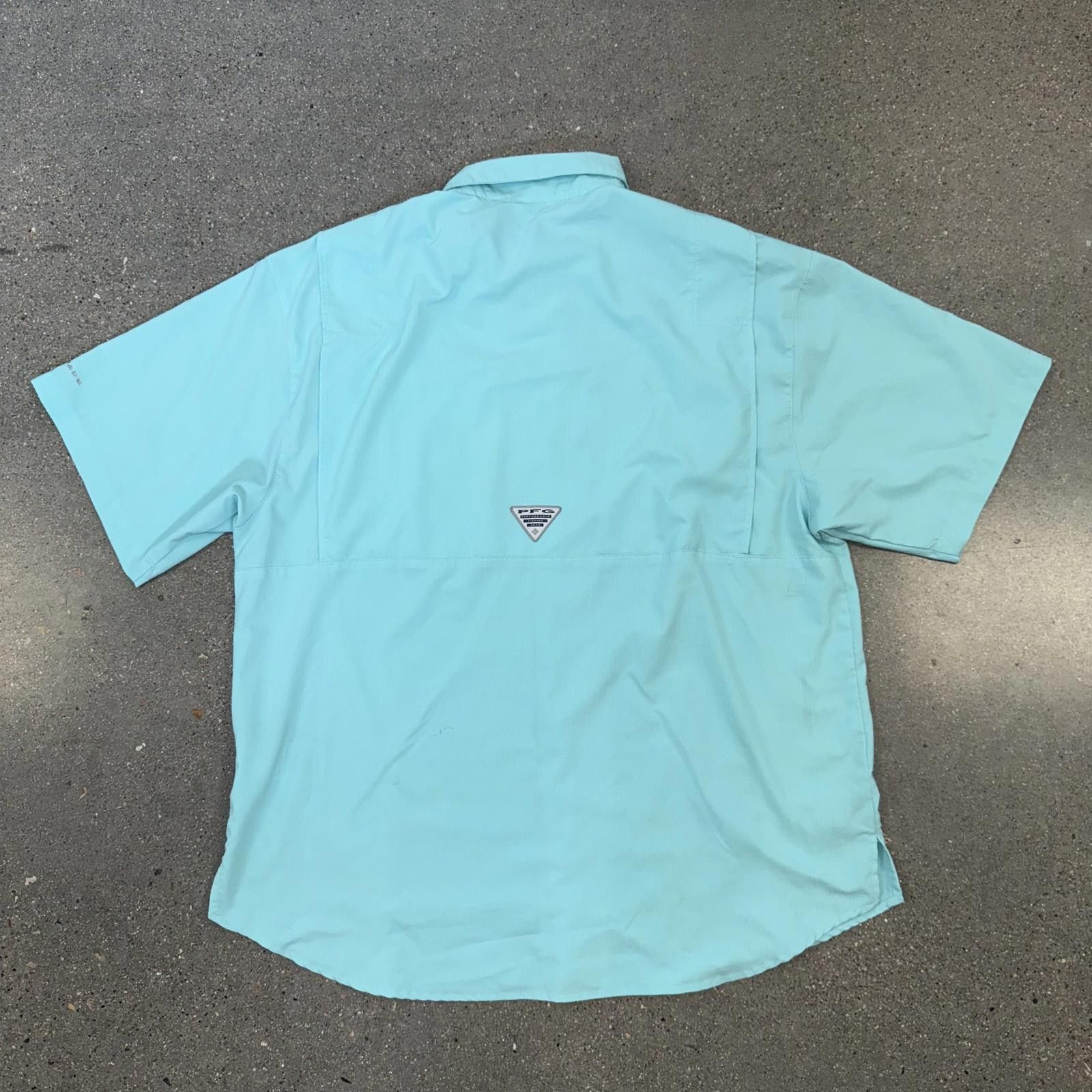 Columbia Columbia PFG Omni-Shade Shirt Mens L Blue Fishing Outdoor Size US L / EU 52-54 / 3 - 10 Thumbnail