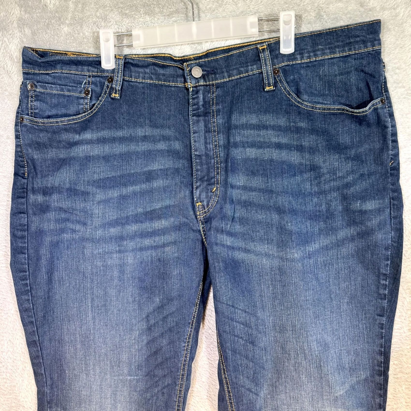 Levi's Levi's 541 Jeans Mens Athletic Fit Stretch Denim Medium Wash 44x30 Zip Fly Size US 44 / EU 60 - 2 Thumbnail