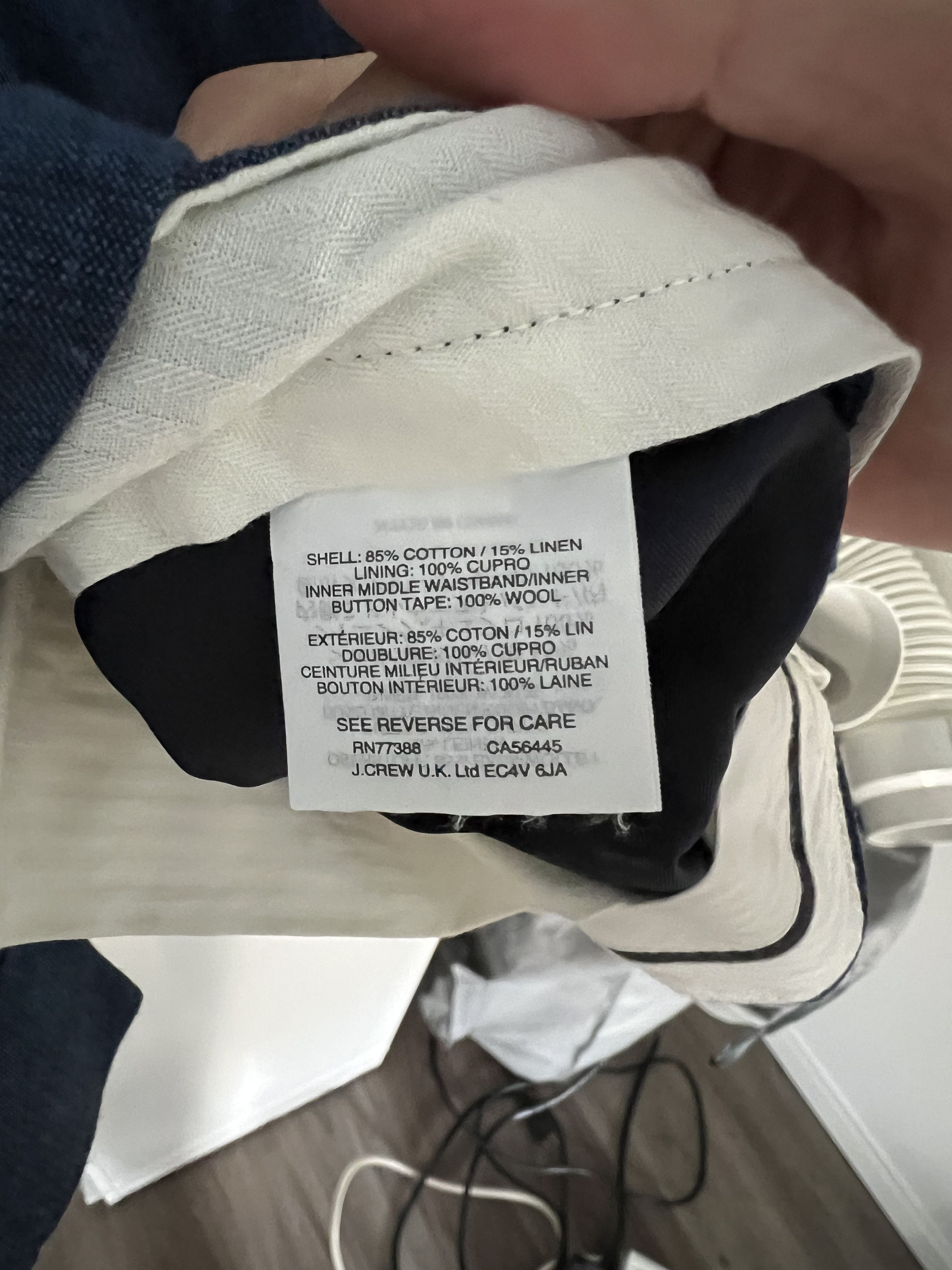 J.Crew Ludlow Linen Slim Pants Size US 30 / EU 46 - 6 Thumbnail
